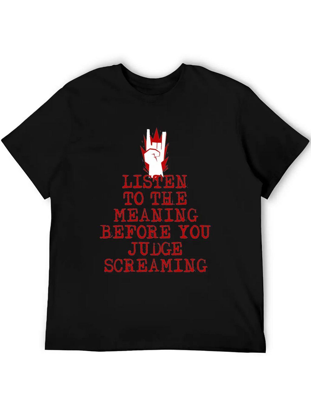 Heavy Metal Screaming Basic Graphic T-Shirt – Daily Comfort In Soft Cotton