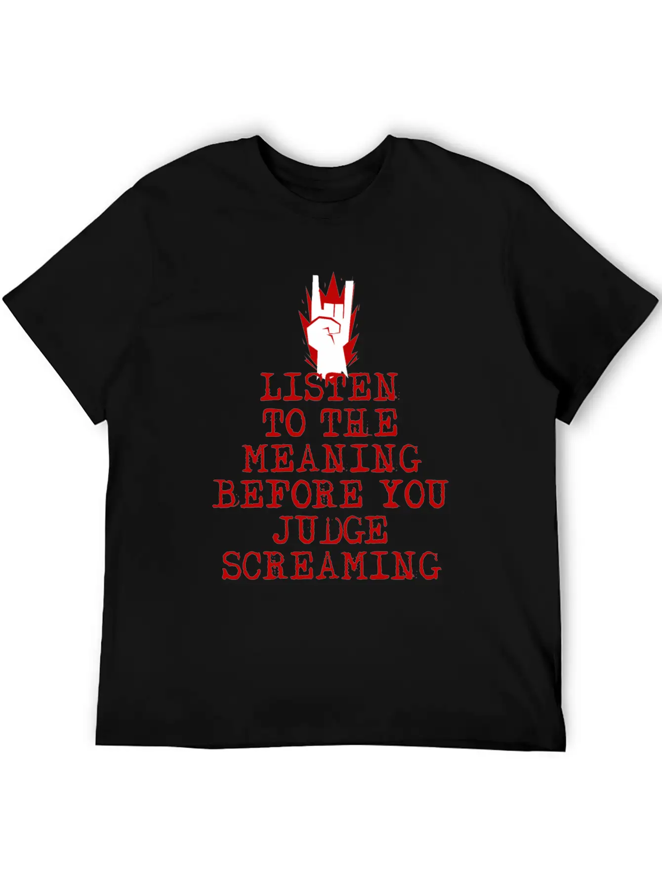 Heavy Metal Screaming Basic Graphic T-Shirt – Daily Comfort In Soft Cotton