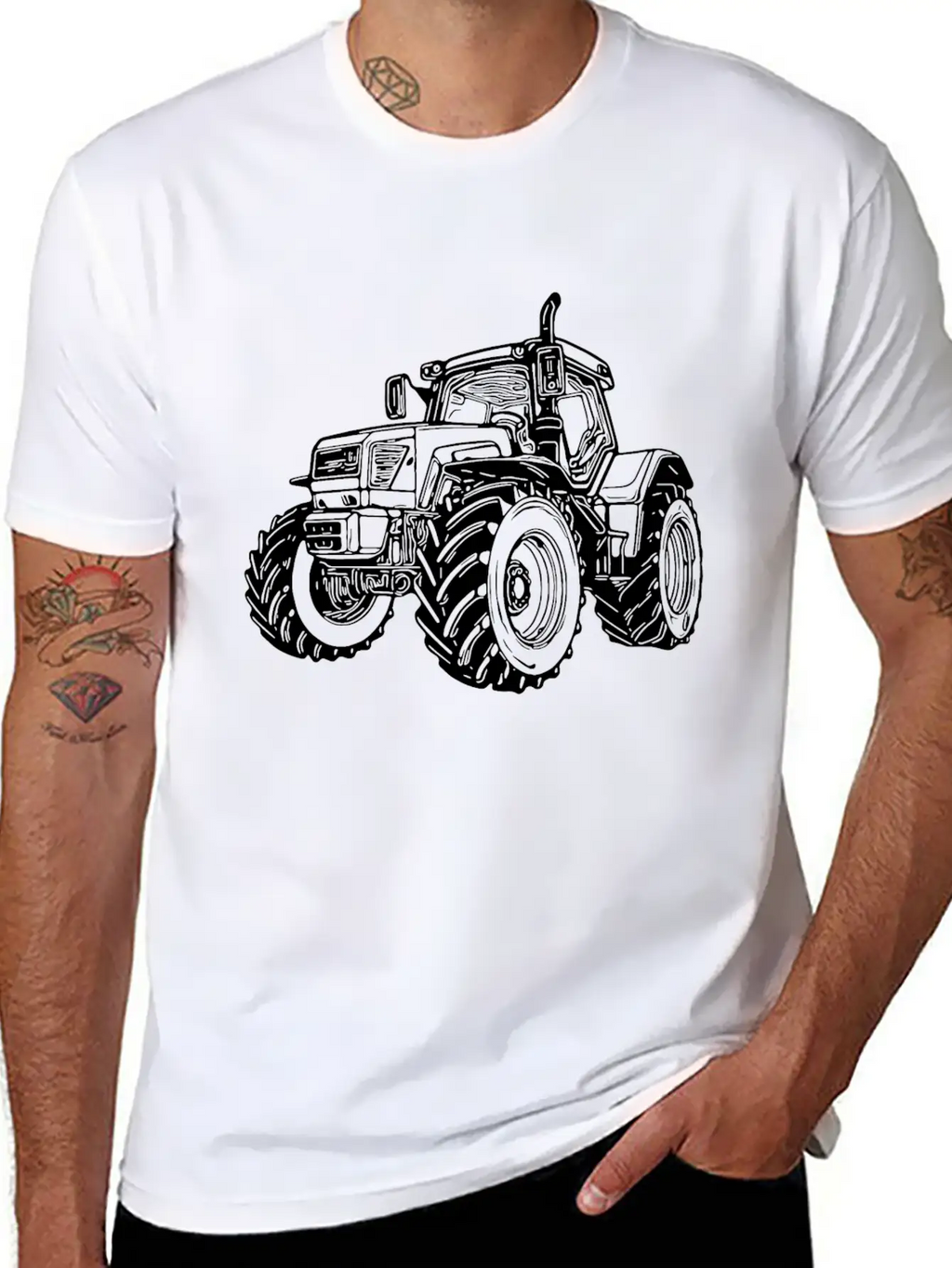 Heavy Tractor Large Field Field Tractor Unisex Casual T-Shirt – Clean Design For Daily Comfort