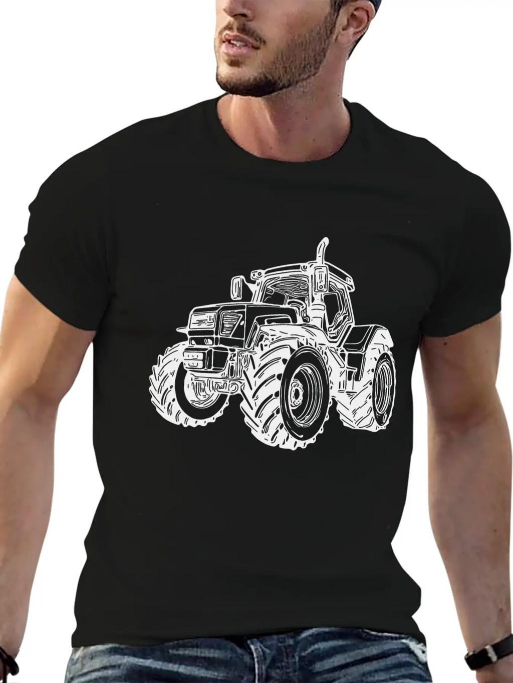 Heavy Tractor Large Field Field Tractor Unisex Casual T-Shirt – Clean Design For Daily Comfort