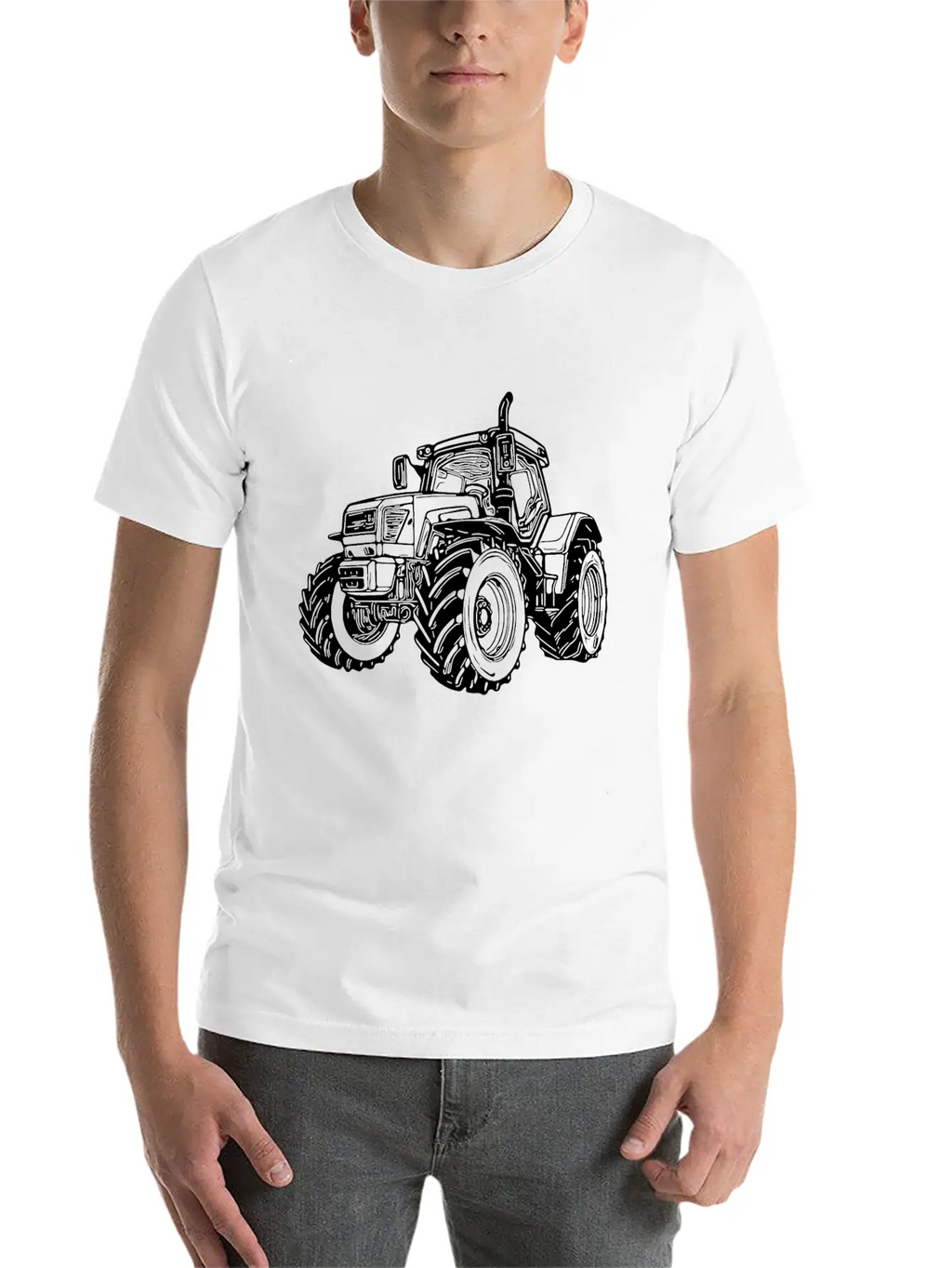 Heavy Tractor Large Field Field Tractor Unisex Casual T-Shirt – Clean Design For Daily Comfort
