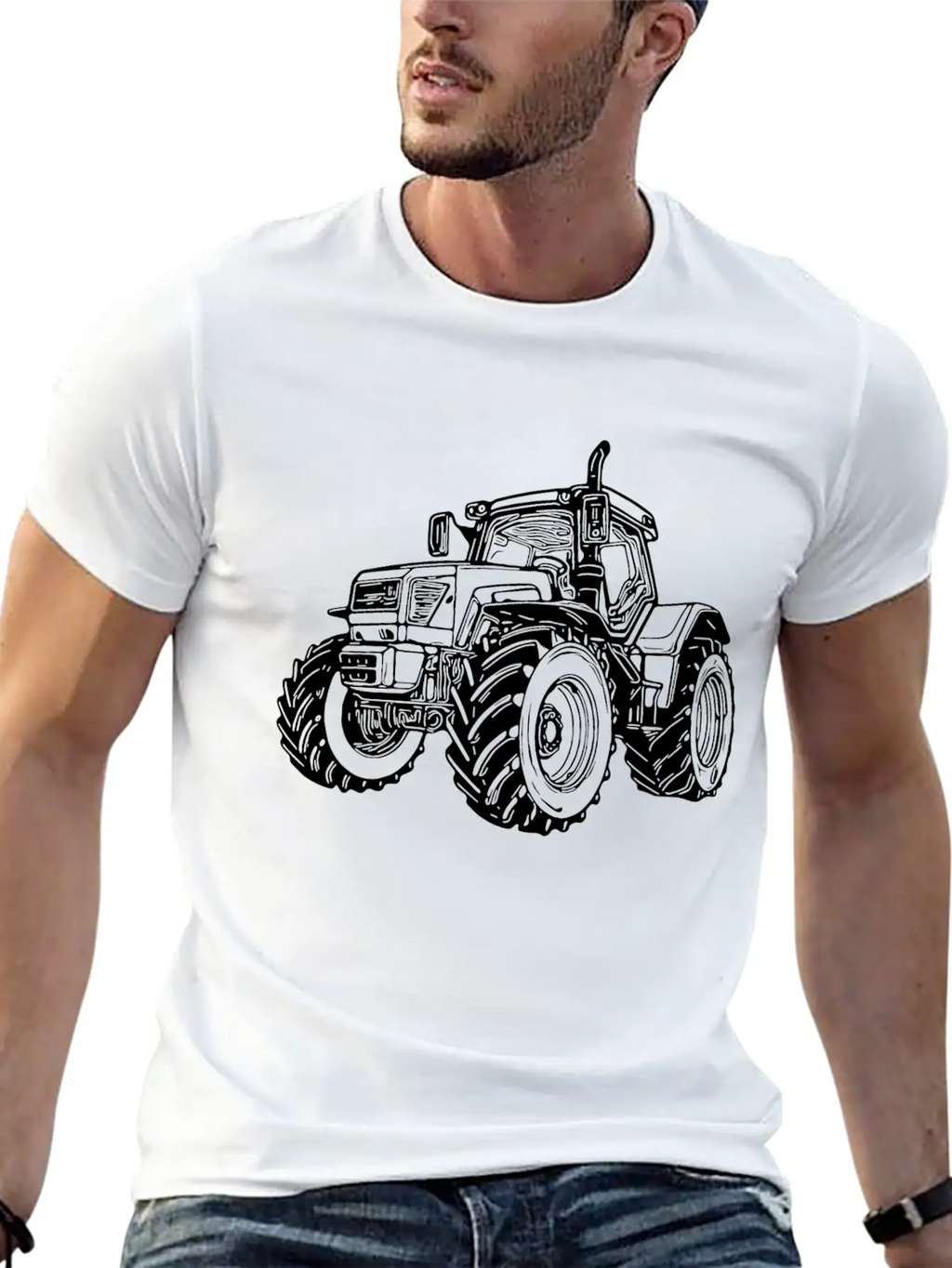 Heavy Tractor Large Field Field Tractor Unisex Casual T-Shirt – Clean Design For Daily Comfort