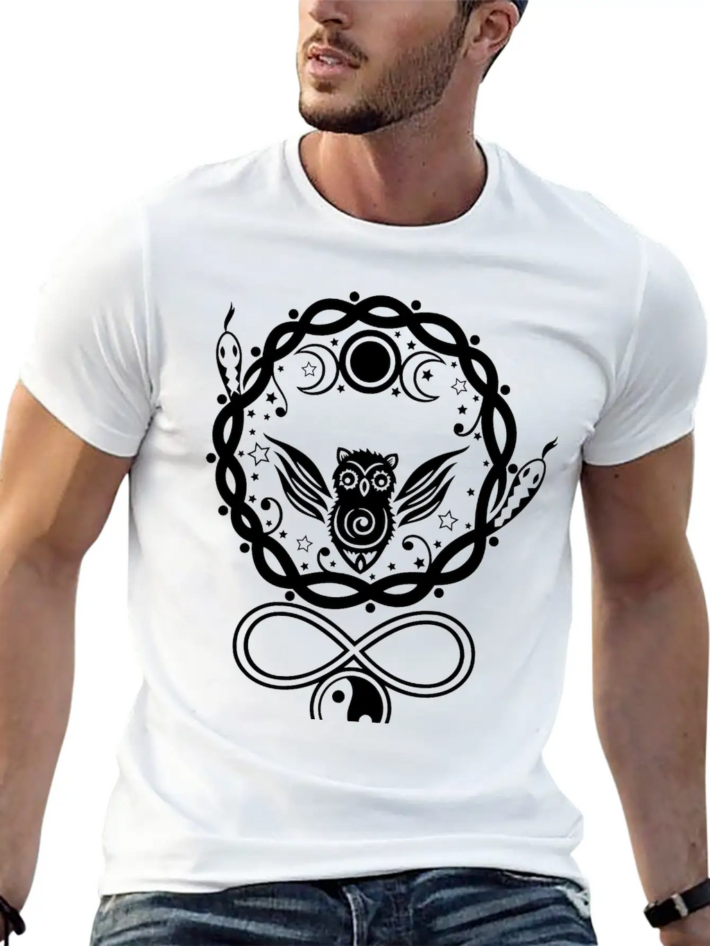 Hecate, Goddess Of The Moon. Basic Graphic T-Shirt – Daily Comfort In Soft Cotton