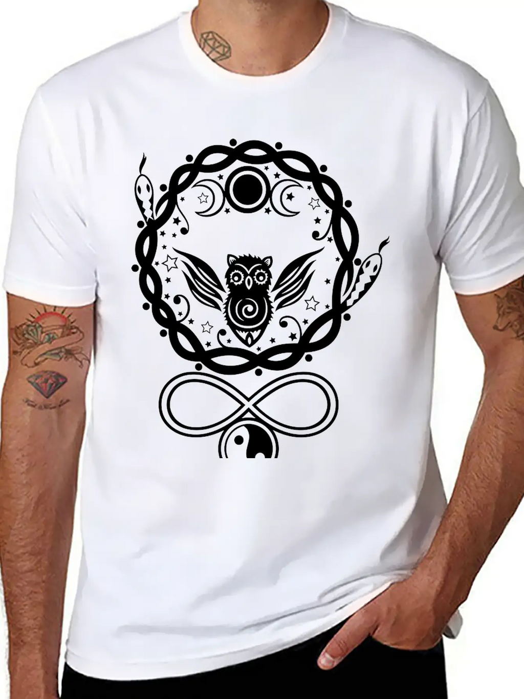Hecate, Goddess Of The Moon. Basic Graphic T-Shirt – Daily Comfort In Soft Cotton