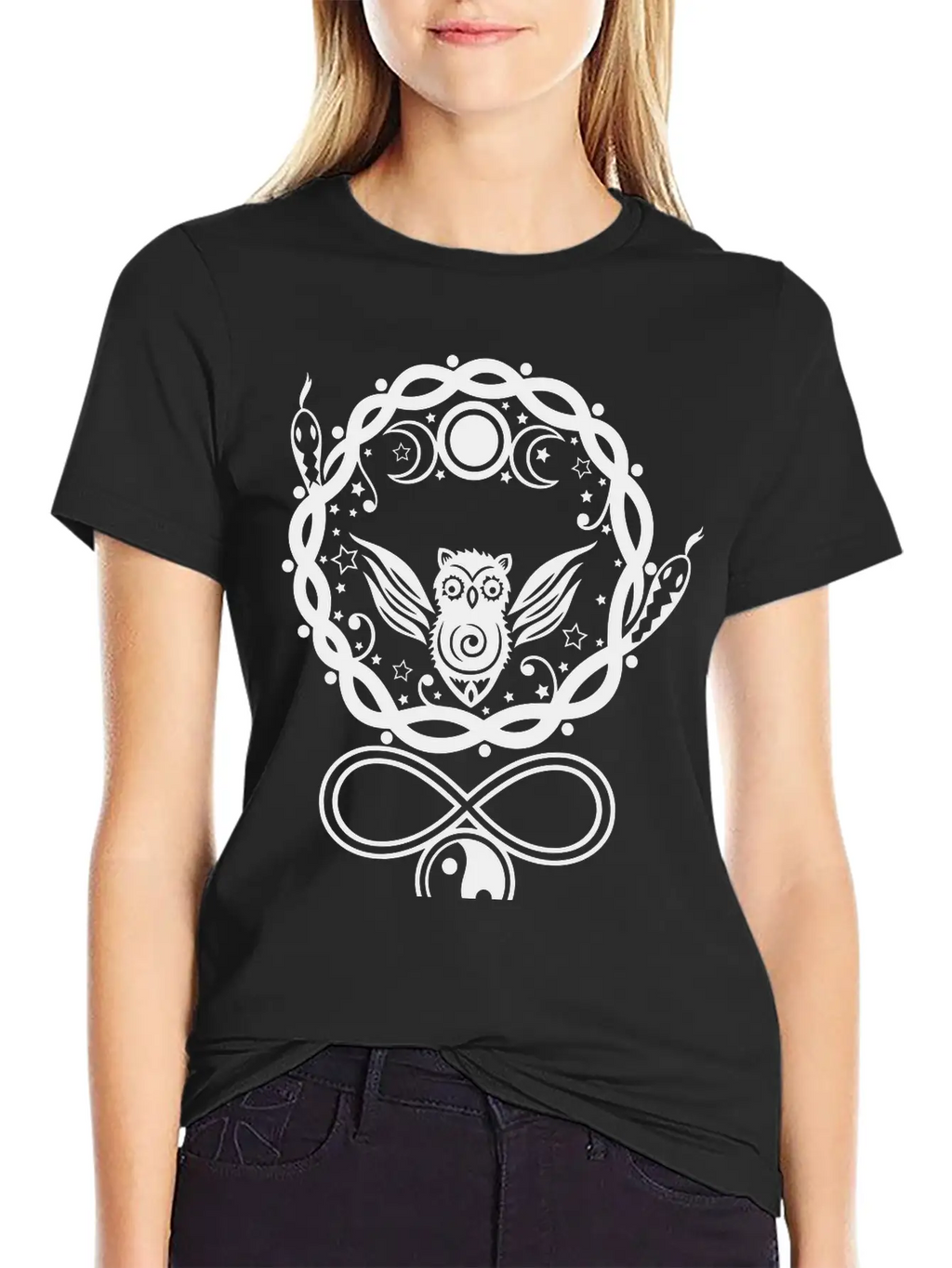 Hecate, Goddess Of The Moon. Basic Graphic T-Shirt – Daily Comfort In Soft Cotton