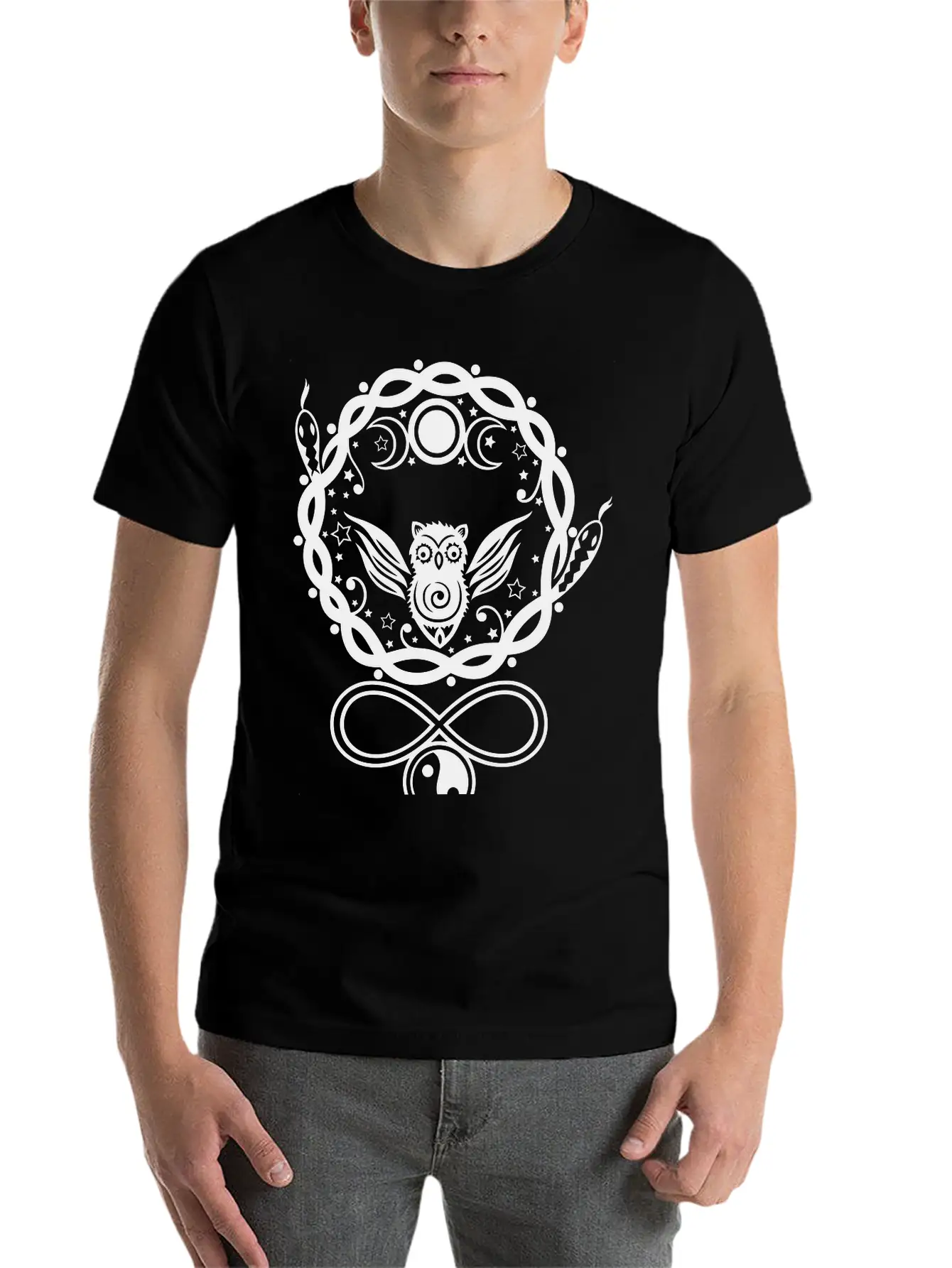 Hecate, Goddess Of The Moon. Basic Graphic T-Shirt – Daily Comfort In Soft Cotton