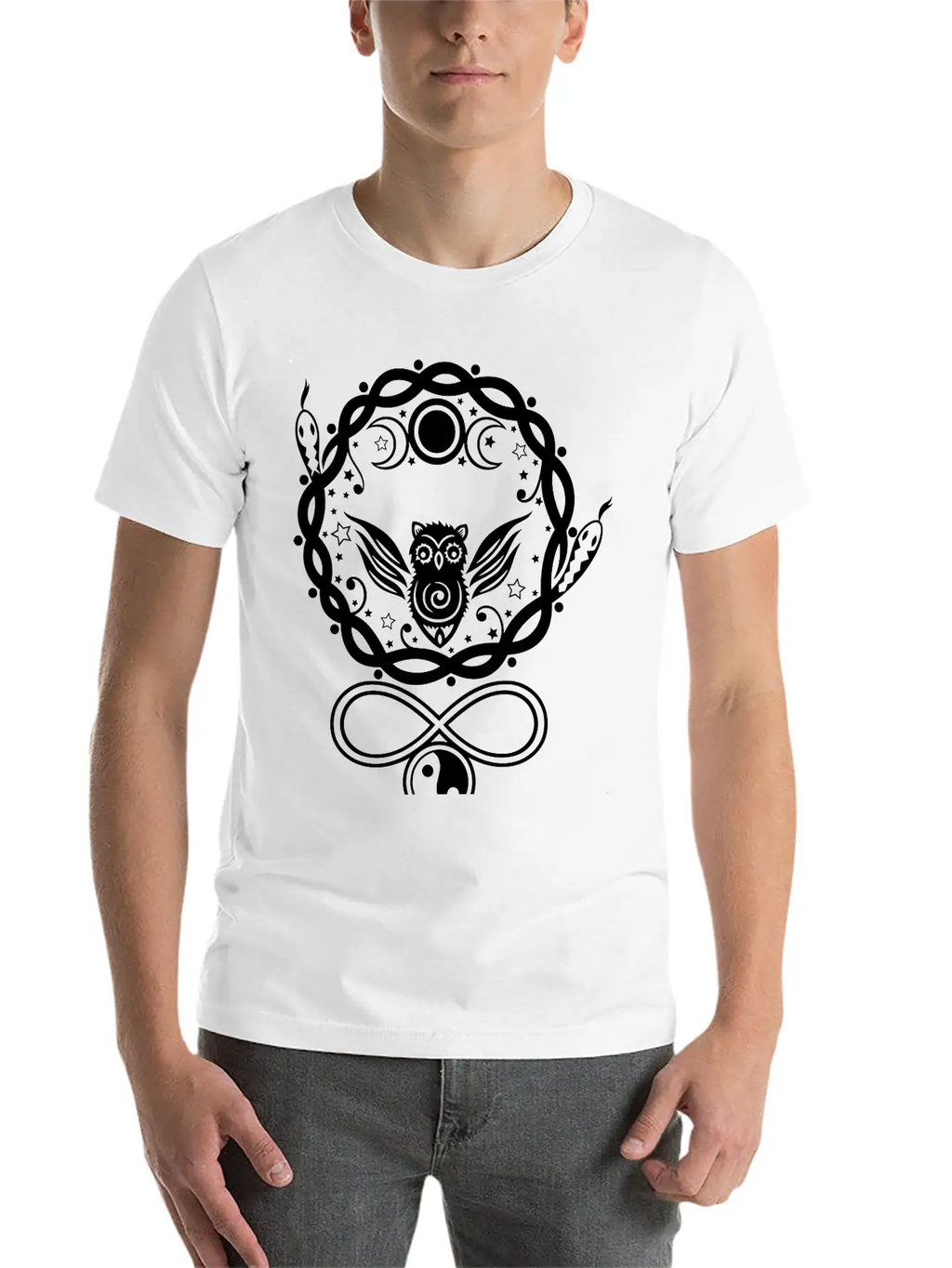 Hecate, Goddess Of The Moon. Basic Graphic T-Shirt – Daily Comfort In Soft Cotton