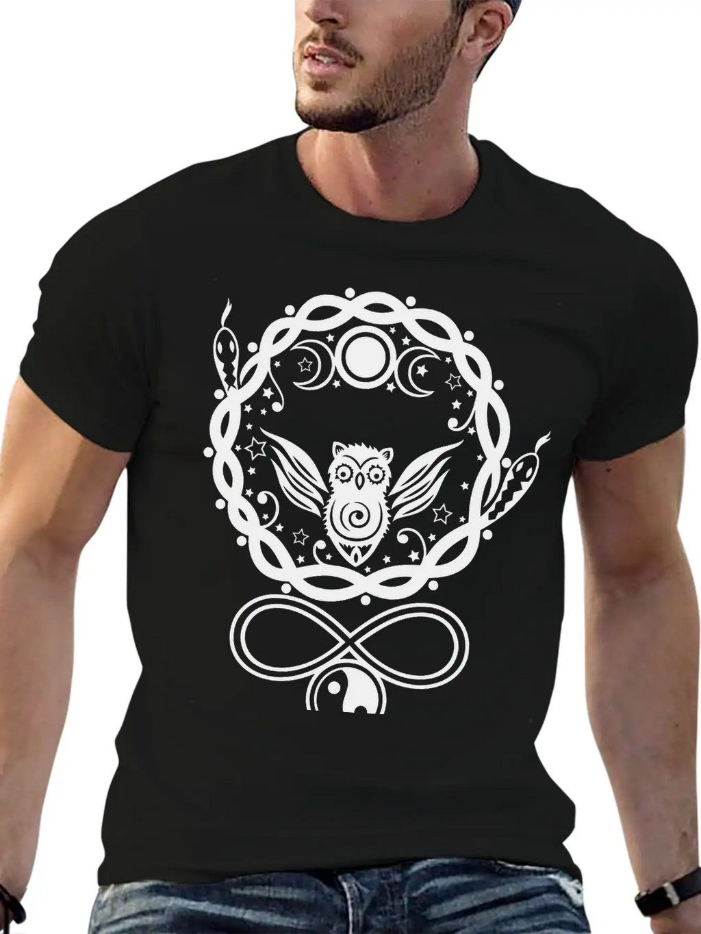Hecate, Goddess Of The Moon. Basic Graphic T-Shirt – Daily Comfort In Soft Cotton