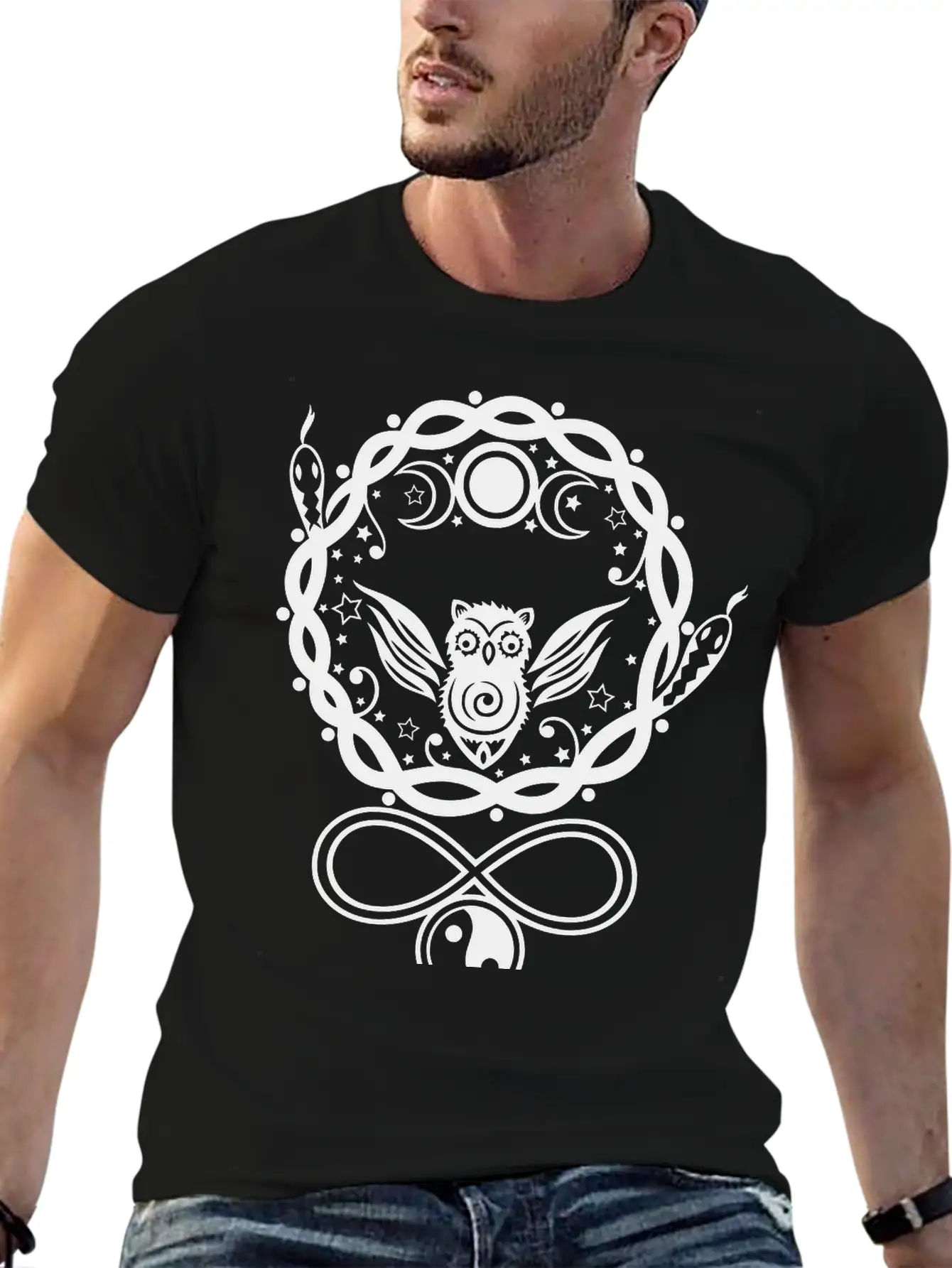 Hecate, Goddess Of The Moon. Basic Graphic T-Shirt – Daily Comfort In Soft Cotton