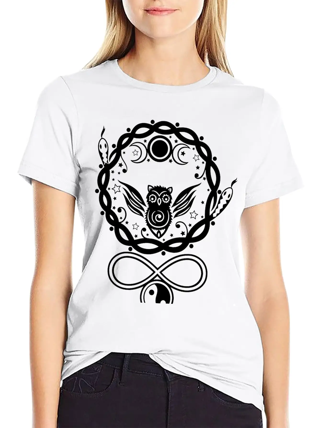 Hecate, Goddess Of The Moon. Basic Graphic T-Shirt – Daily Comfort In Soft Cotton