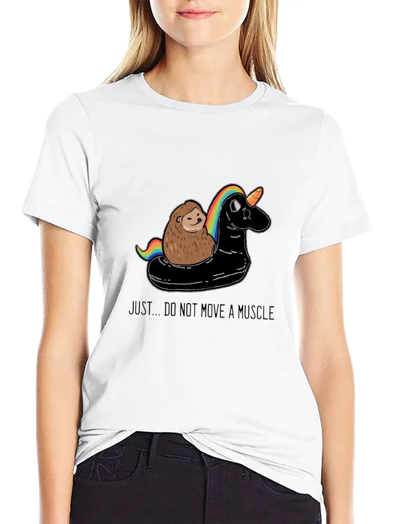 Hedgehog Unicorn Animal Lover Gift Unisex Casual T-Shirt – Clean Design For Daily Comfort