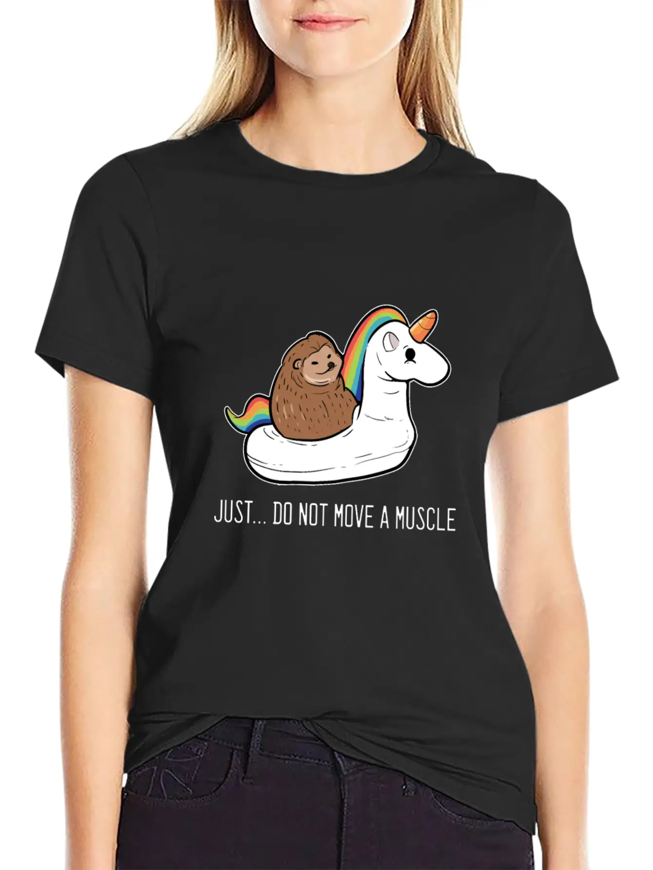 Hedgehog Unicorn Animal Lover Gift Unisex Casual T-Shirt – Clean Design For Daily Comfort