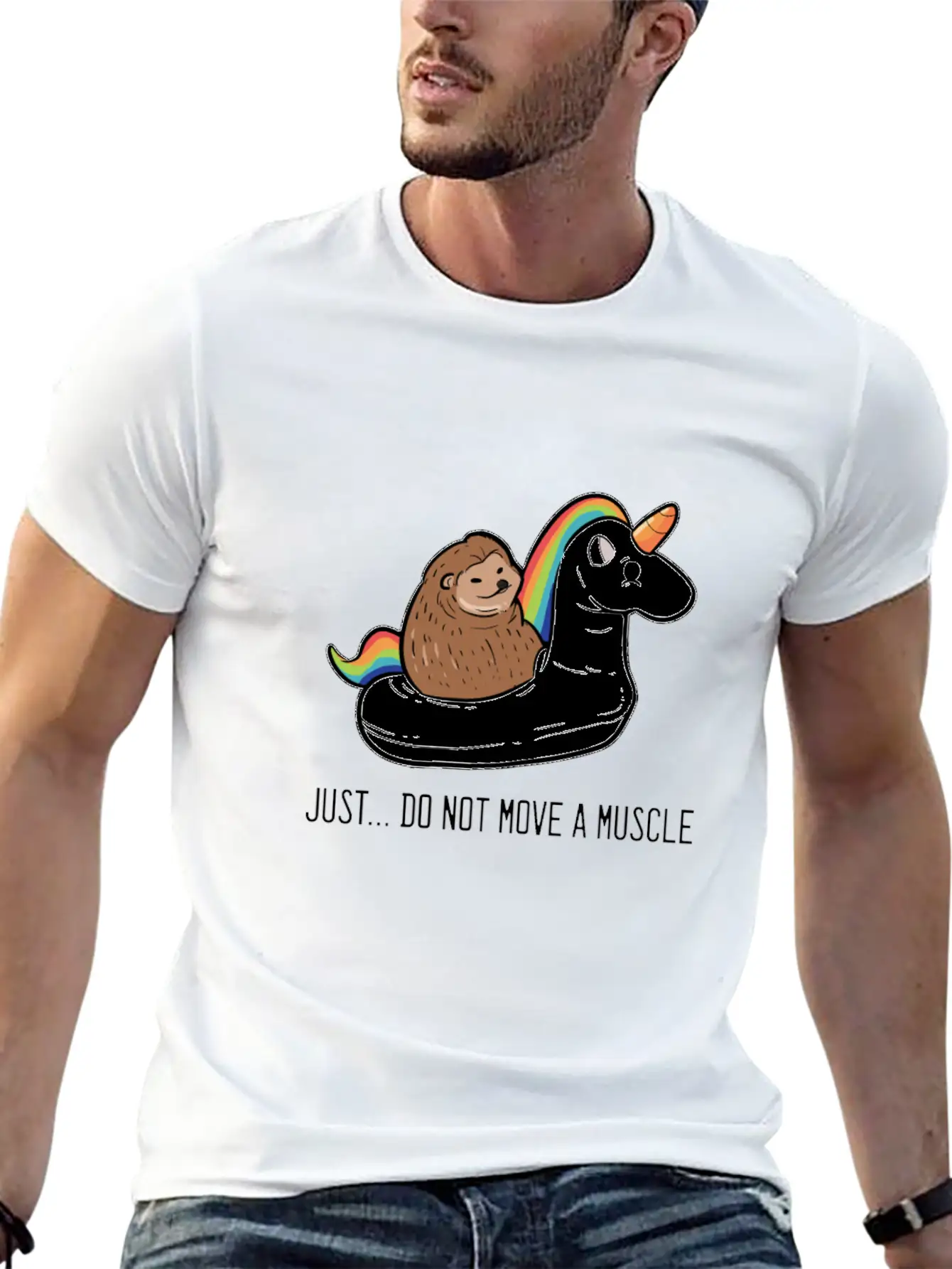 Hedgehog Unicorn Animal Lover Gift Unisex Casual T-Shirt – Clean Design For Daily Comfort