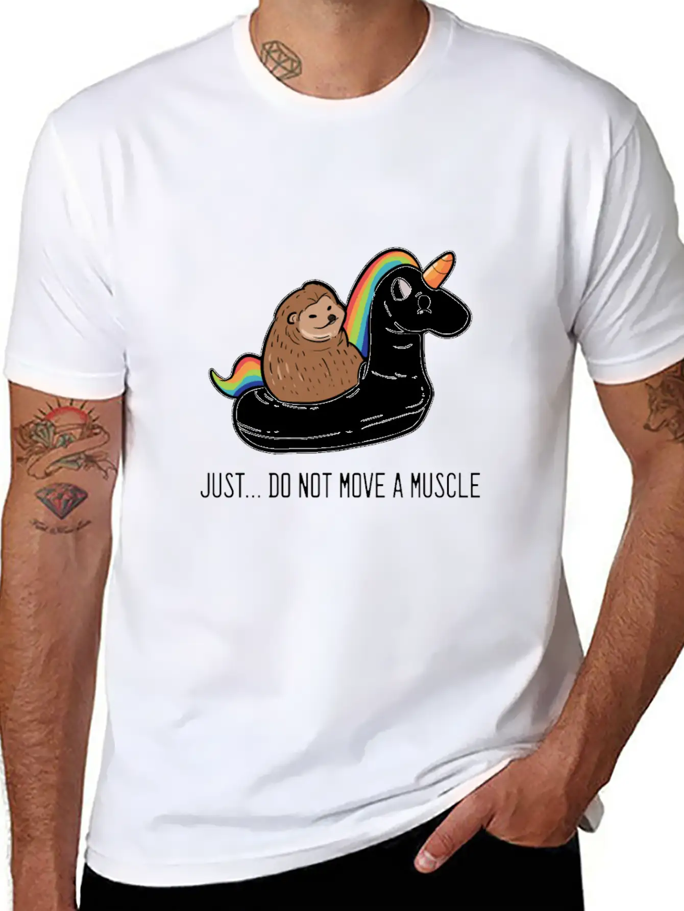 Hedgehog Unicorn Animal Lover Gift Unisex Casual T-Shirt – Clean Design For Daily Comfort