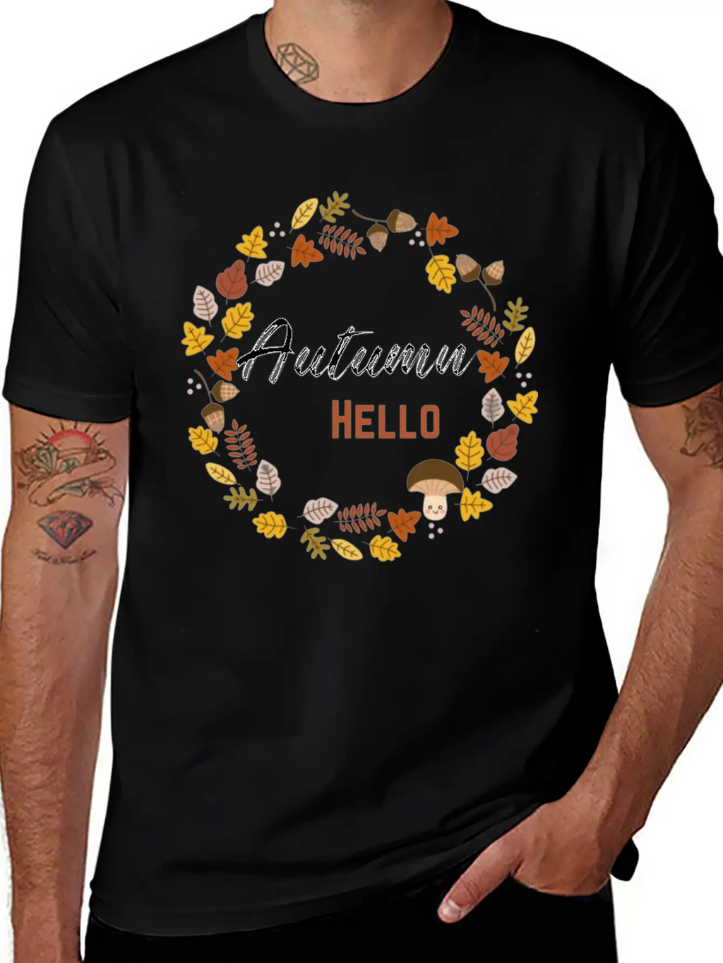 Hello Autumn Unisex Casual T-Shirt – Clean Design For Daily Comfort