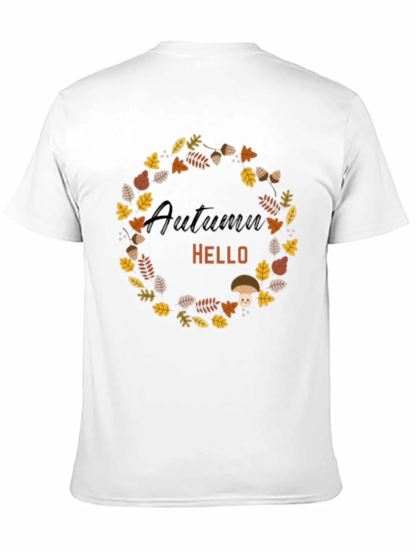 Hello Autumn Unisex Casual T-Shirt – Clean Design For Daily Comfort