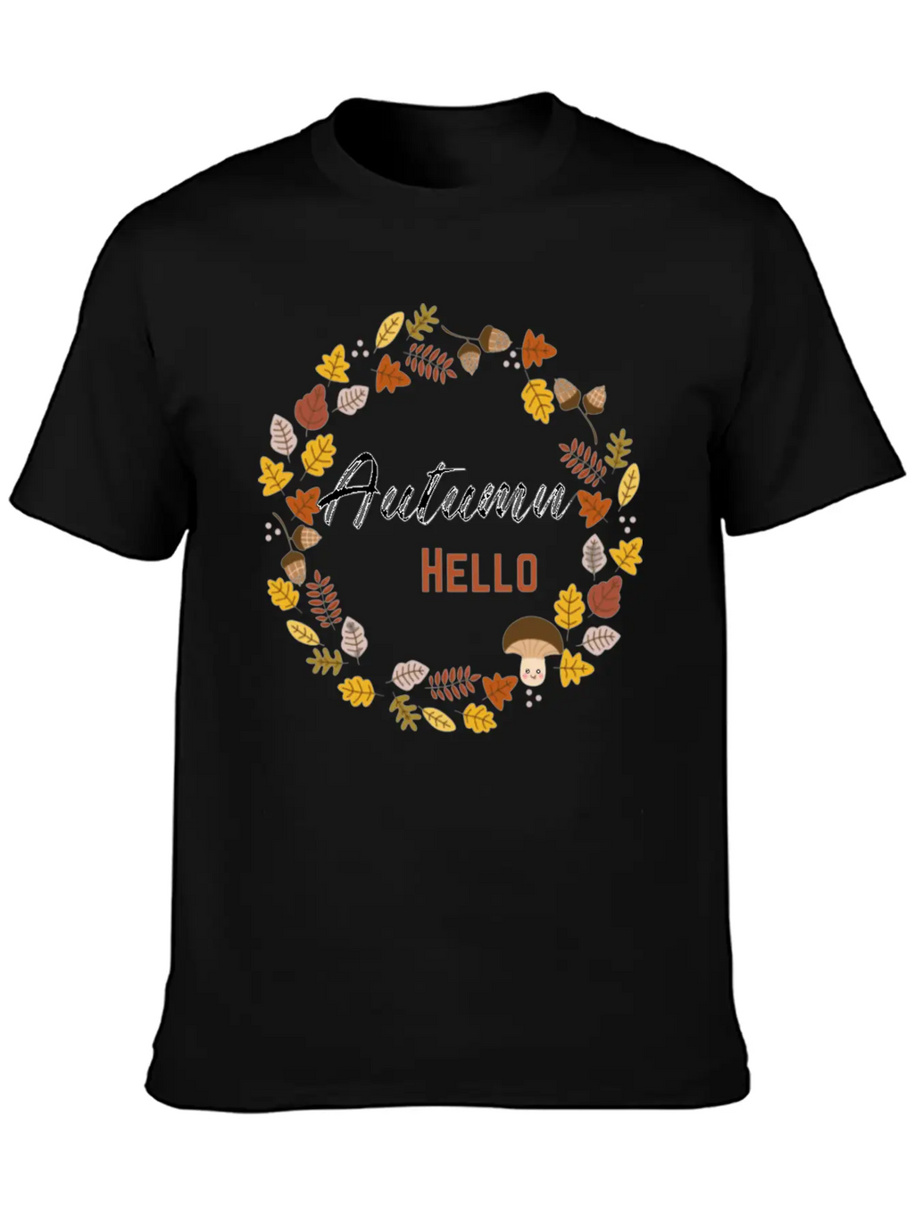 Hello Autumn Unisex Casual T-Shirt – Clean Design For Daily Comfort