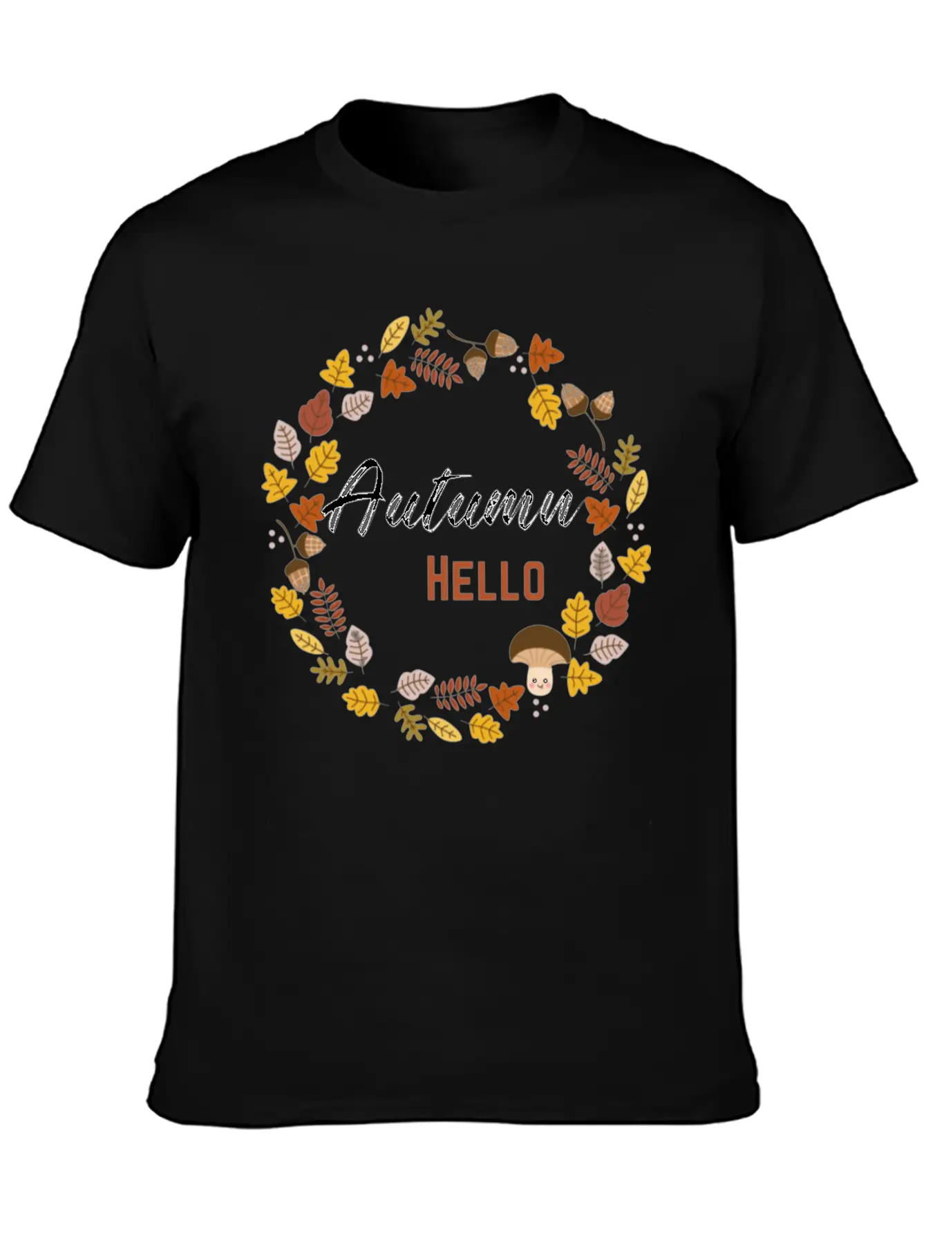 Hello Autumn Unisex Casual T-Shirt – Clean Design For Daily Comfort