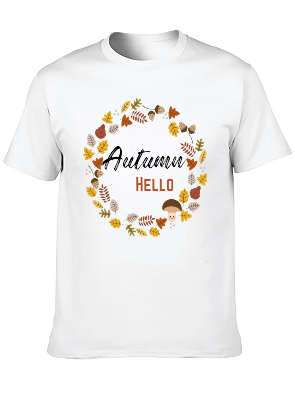 Hello Autumn Unisex Casual T-Shirt – Clean Design For Daily Comfort