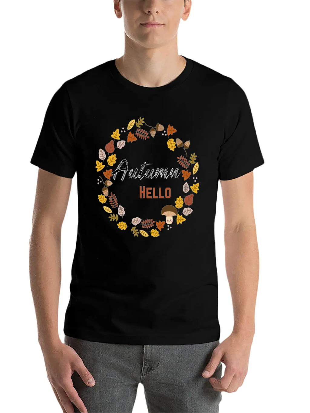Hello Autumn Unisex Casual T-Shirt – Clean Design For Daily Comfort
