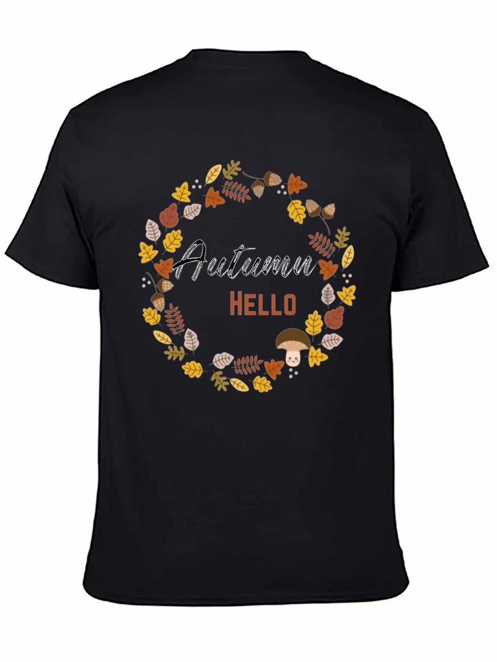 Hello Autumn Unisex Casual T-Shirt – Clean Design For Daily Comfort