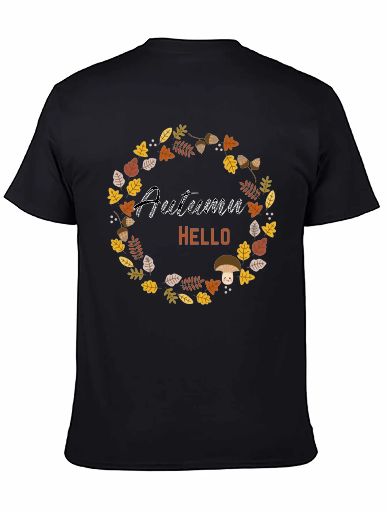Hello Autumn Unisex Casual T-Shirt – Clean Design For Daily Comfort