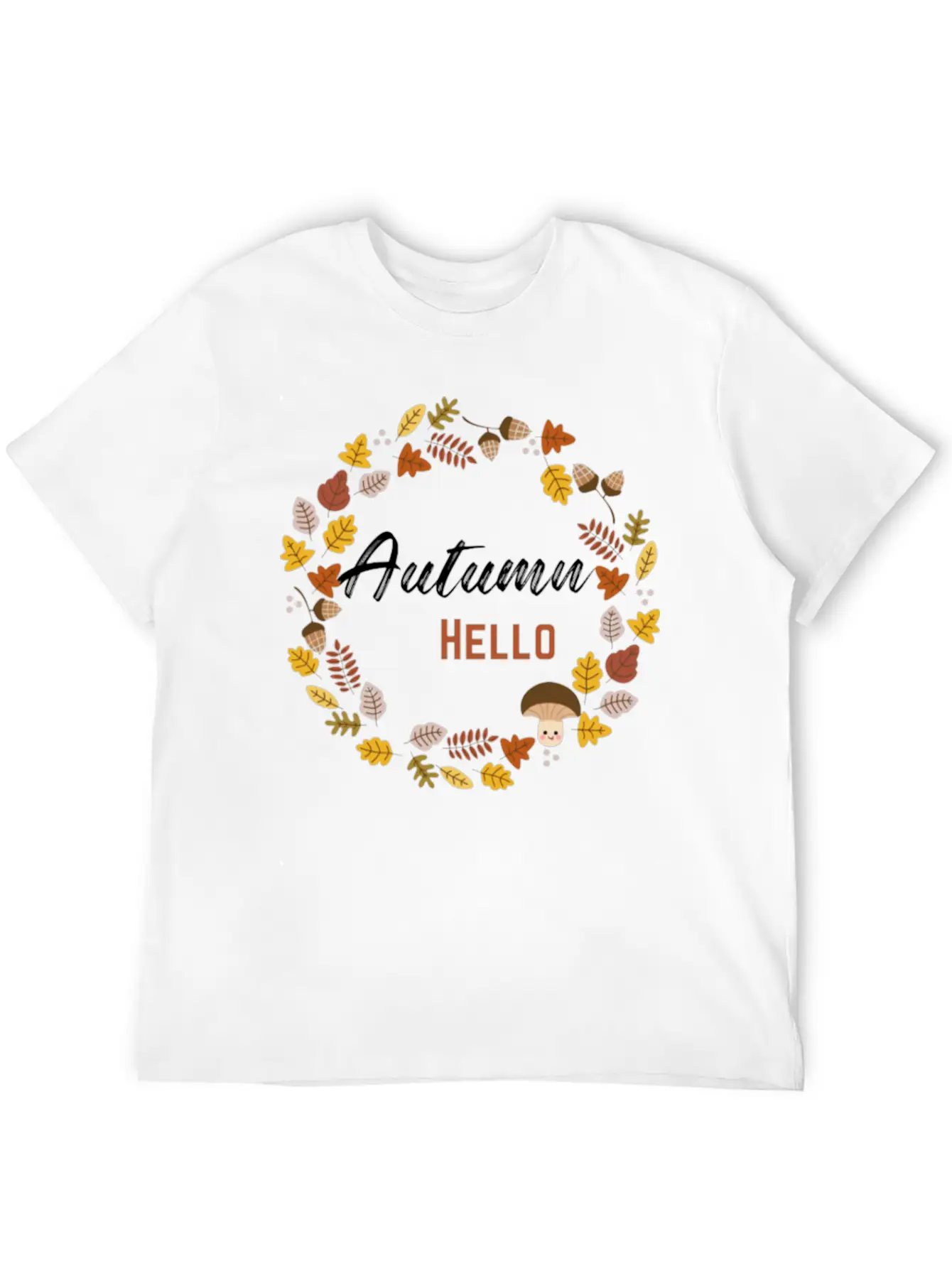 Hello Autumn Unisex Casual T-Shirt – Clean Design For Daily Comfort