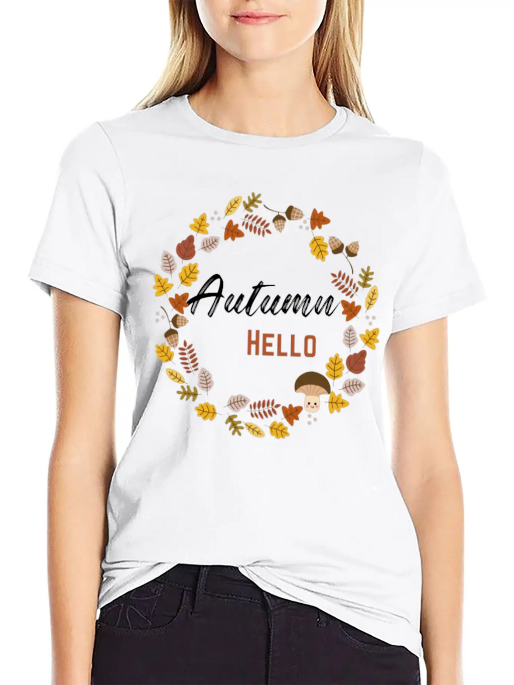 Hello Autumn Unisex Casual T-Shirt – Clean Design For Daily Comfort