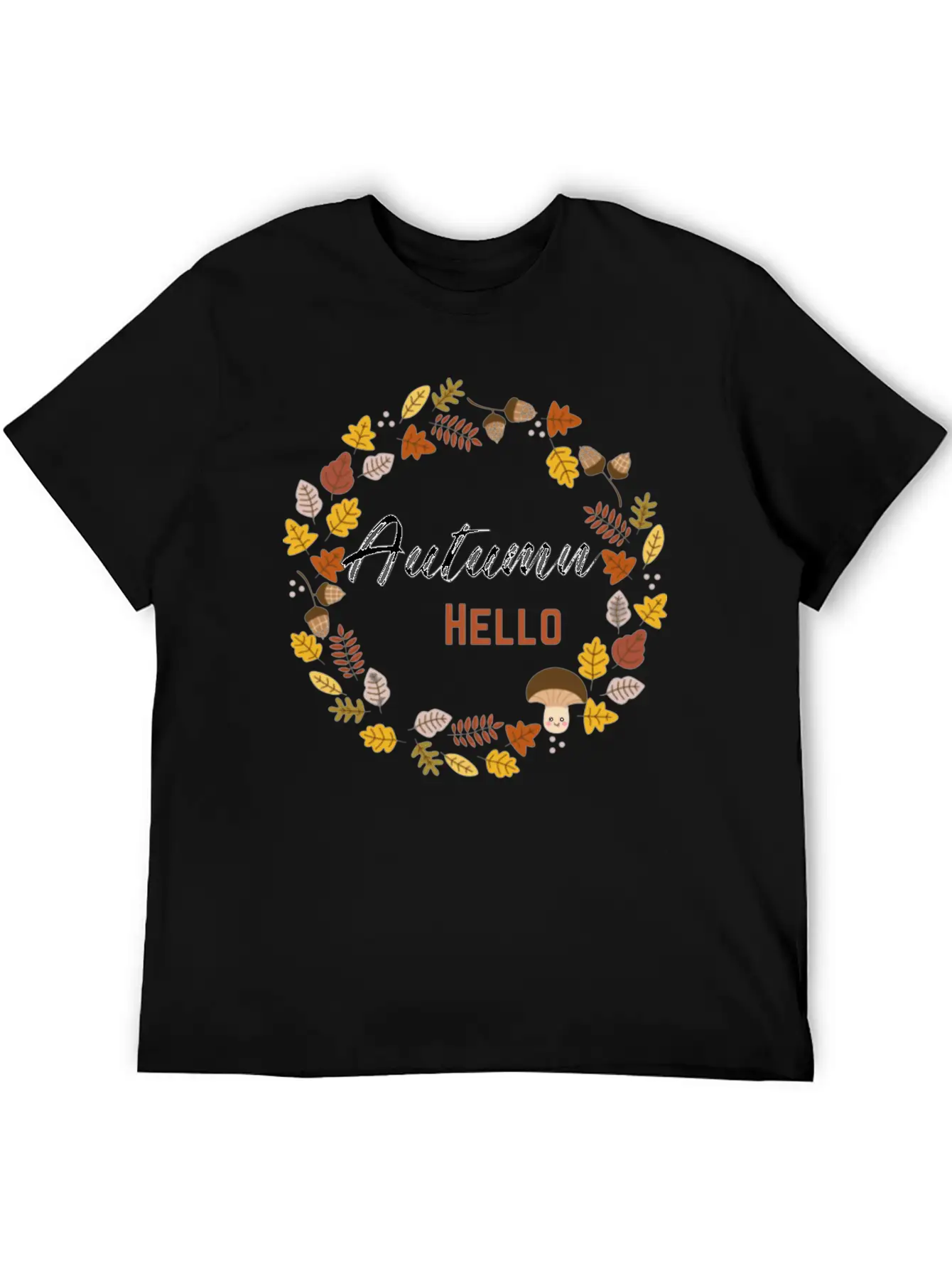 Hello Autumn Unisex Casual T-Shirt – Clean Design For Daily Comfort