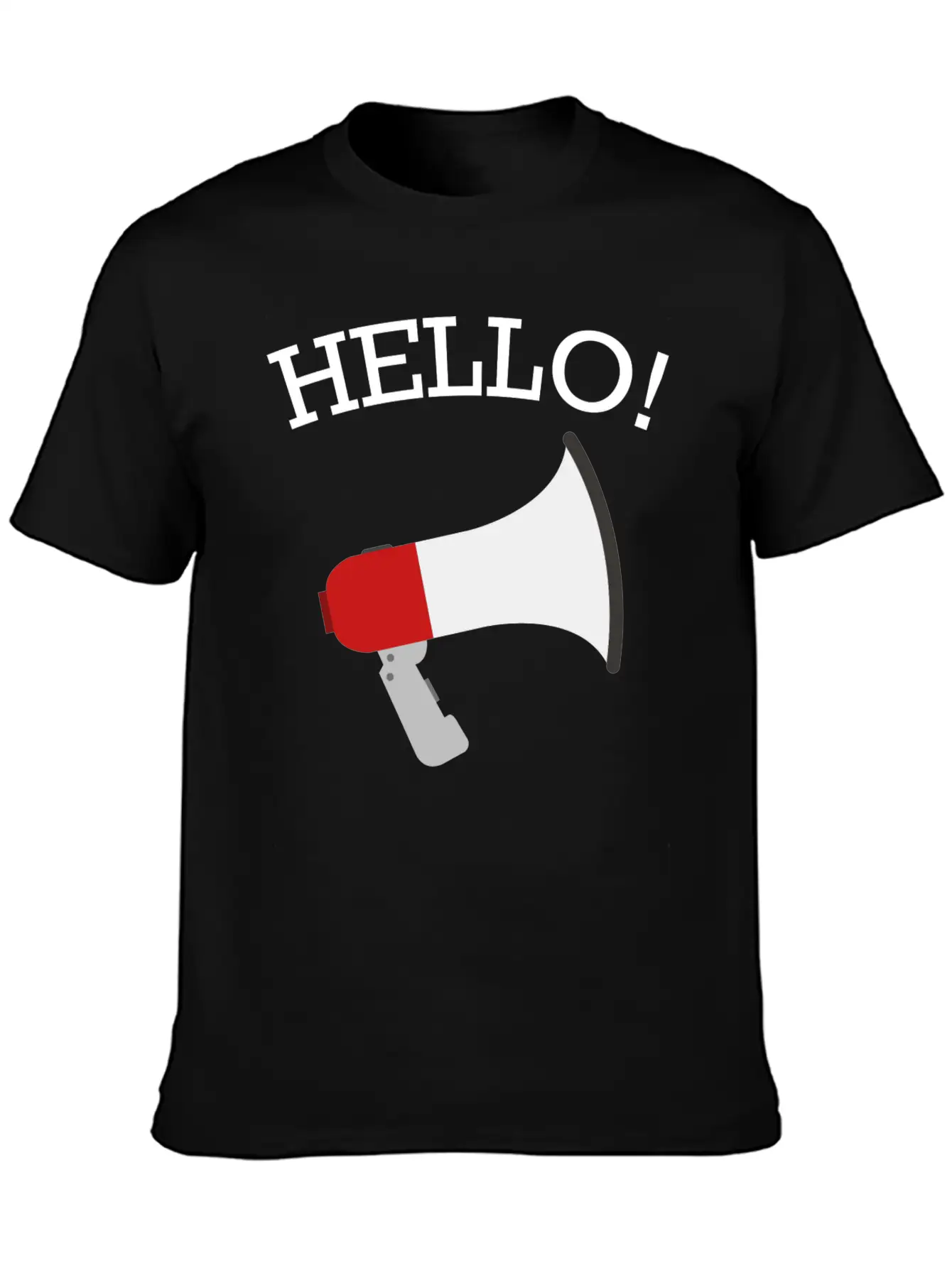 Hello Funny Quote Fun Hilarious Super Cool Gift Breathable Soft Cotton T-Shirt – Timeless Casual Look