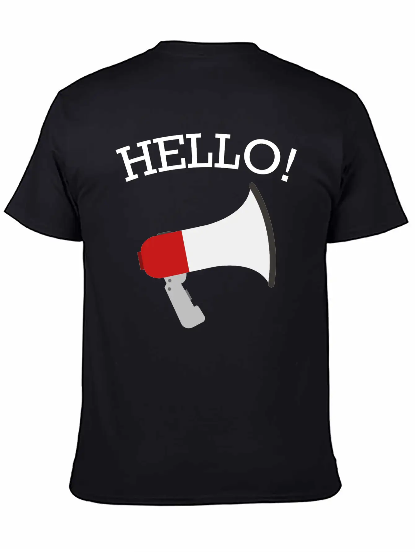 Hello Funny Quote Fun Hilarious Super Cool Gift Breathable Soft Cotton T-Shirt – Timeless Casual Look