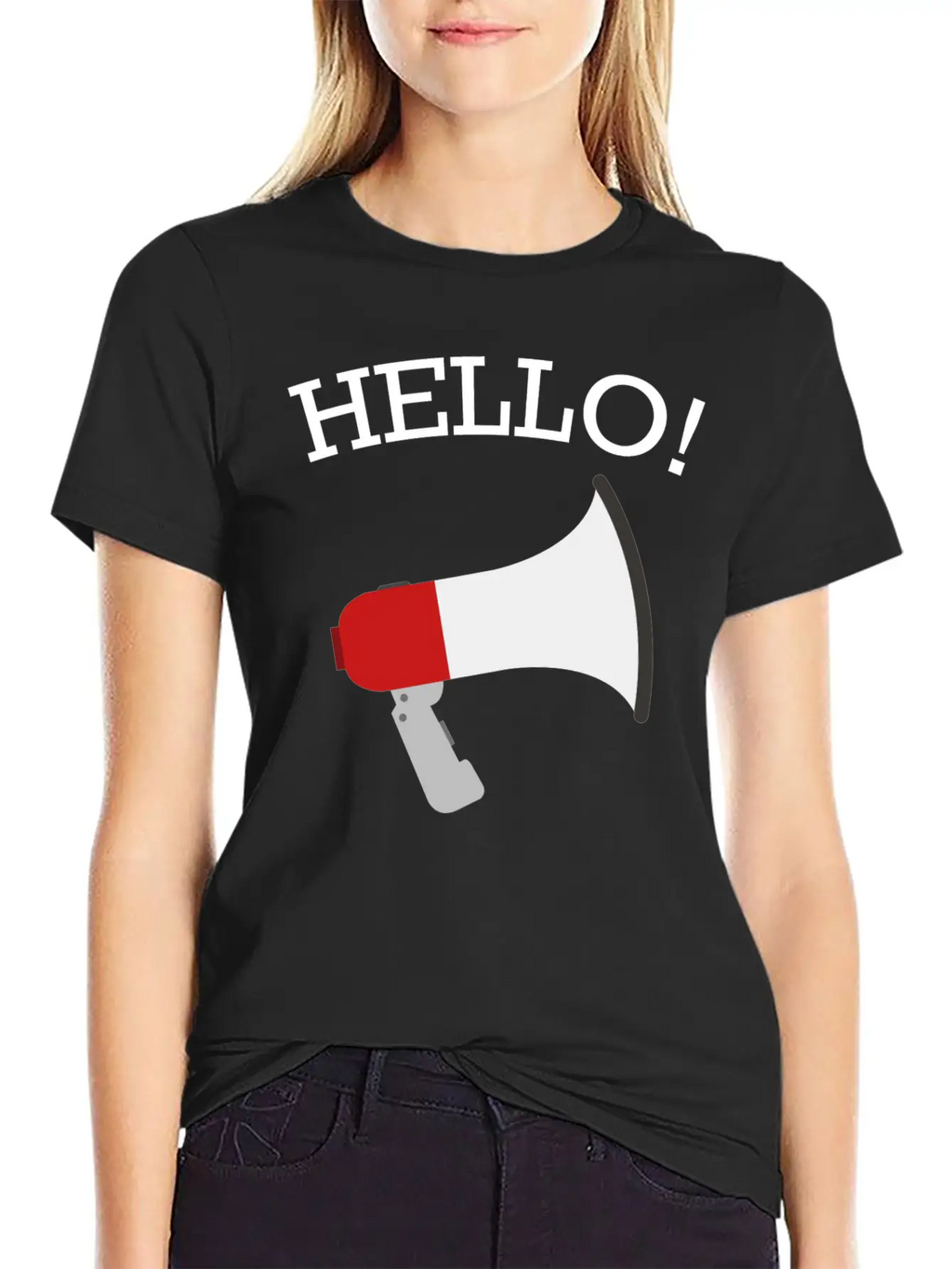Hello Funny Quote Fun Hilarious Super Cool Gift Breathable Soft Cotton T-Shirt – Timeless Casual Look