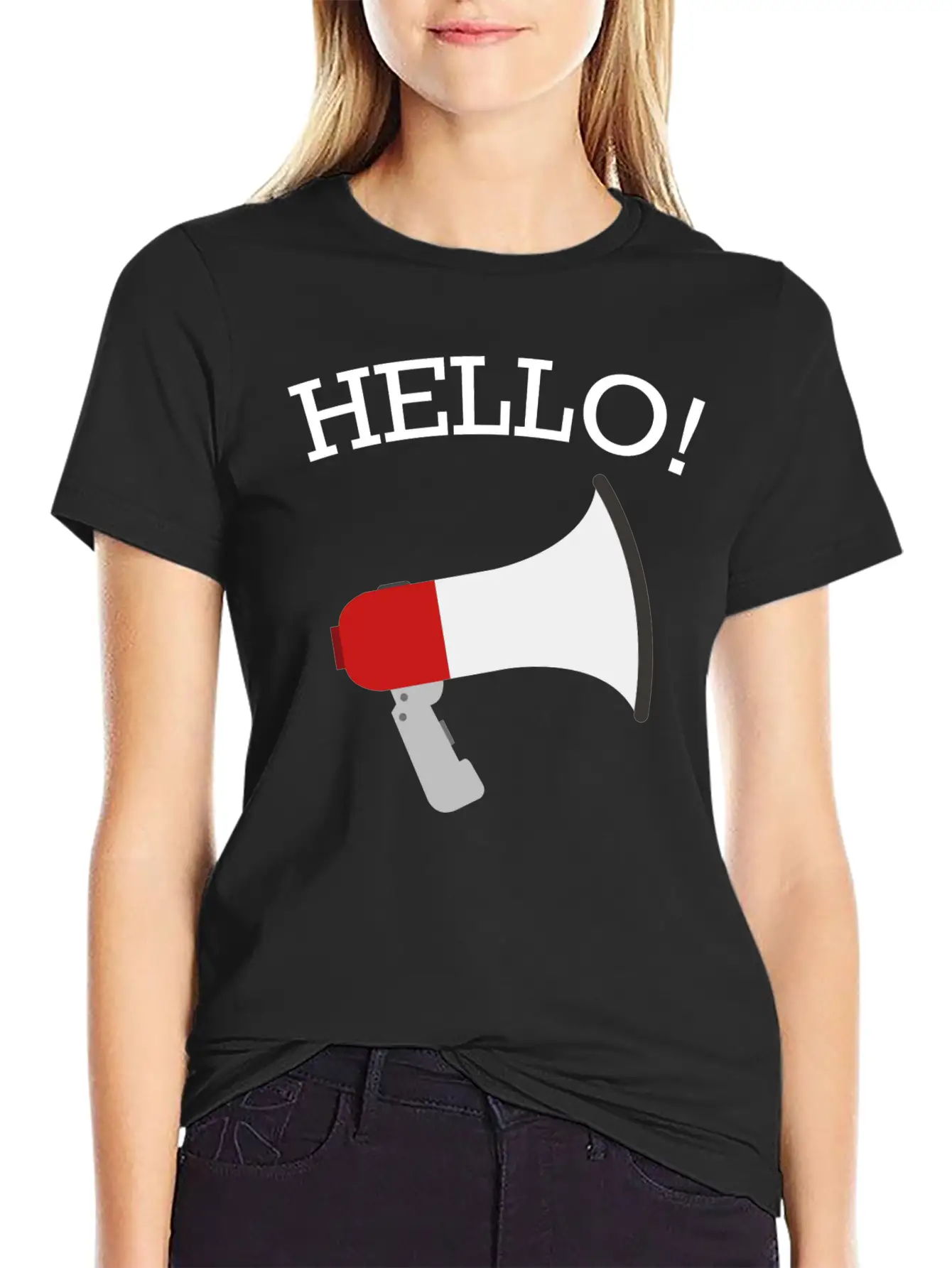 Hello Funny Quote Fun Hilarious Super Cool Gift Breathable Soft Cotton T-Shirt – Timeless Casual Look