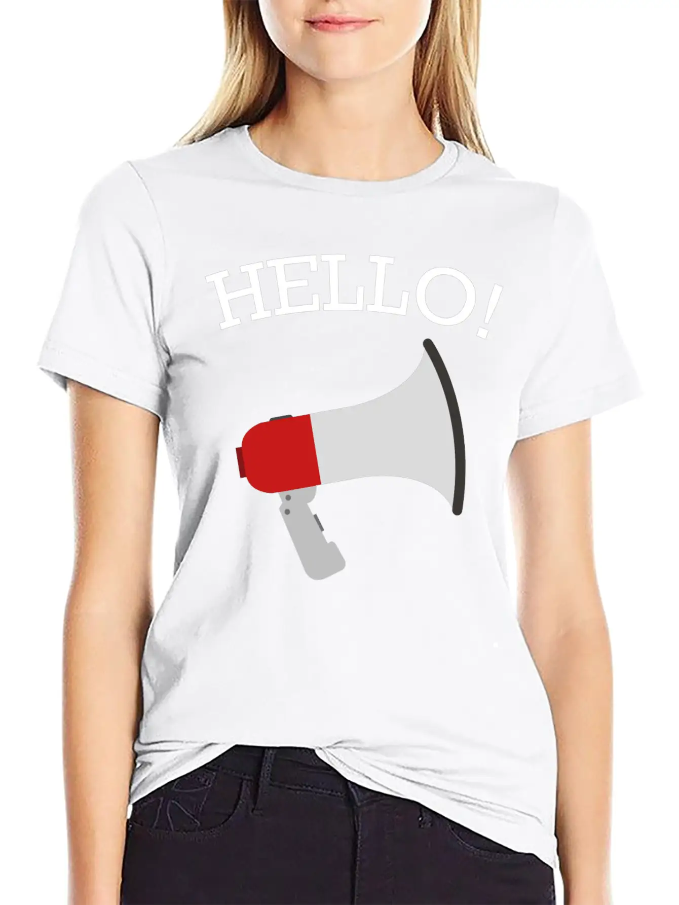 Hello Funny Quote Fun Hilarious Super Cool Gift Breathable Soft Cotton T-Shirt – Timeless Casual Look