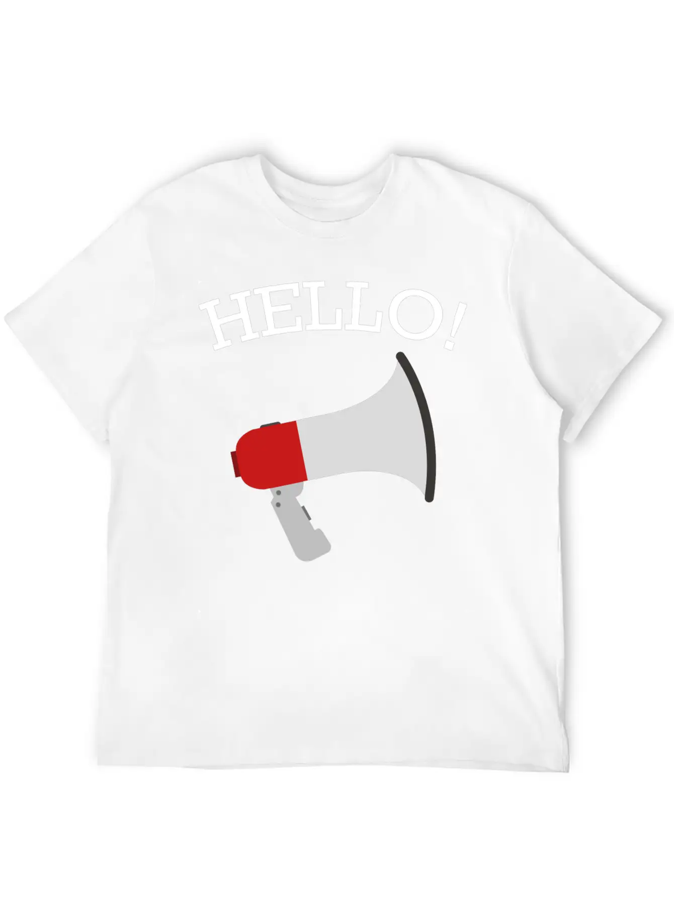 Hello Funny Quote Fun Hilarious Super Cool Gift Breathable Soft Cotton T-Shirt – Timeless Casual Look