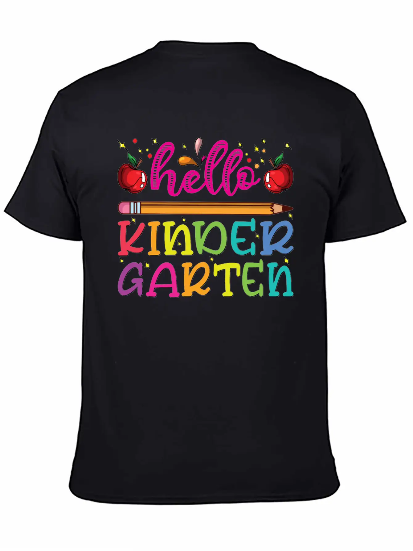 Hello Kindergarten Outfit Pencil Basic Graphic T-Shirt – Daily Comfort In Soft Cotton