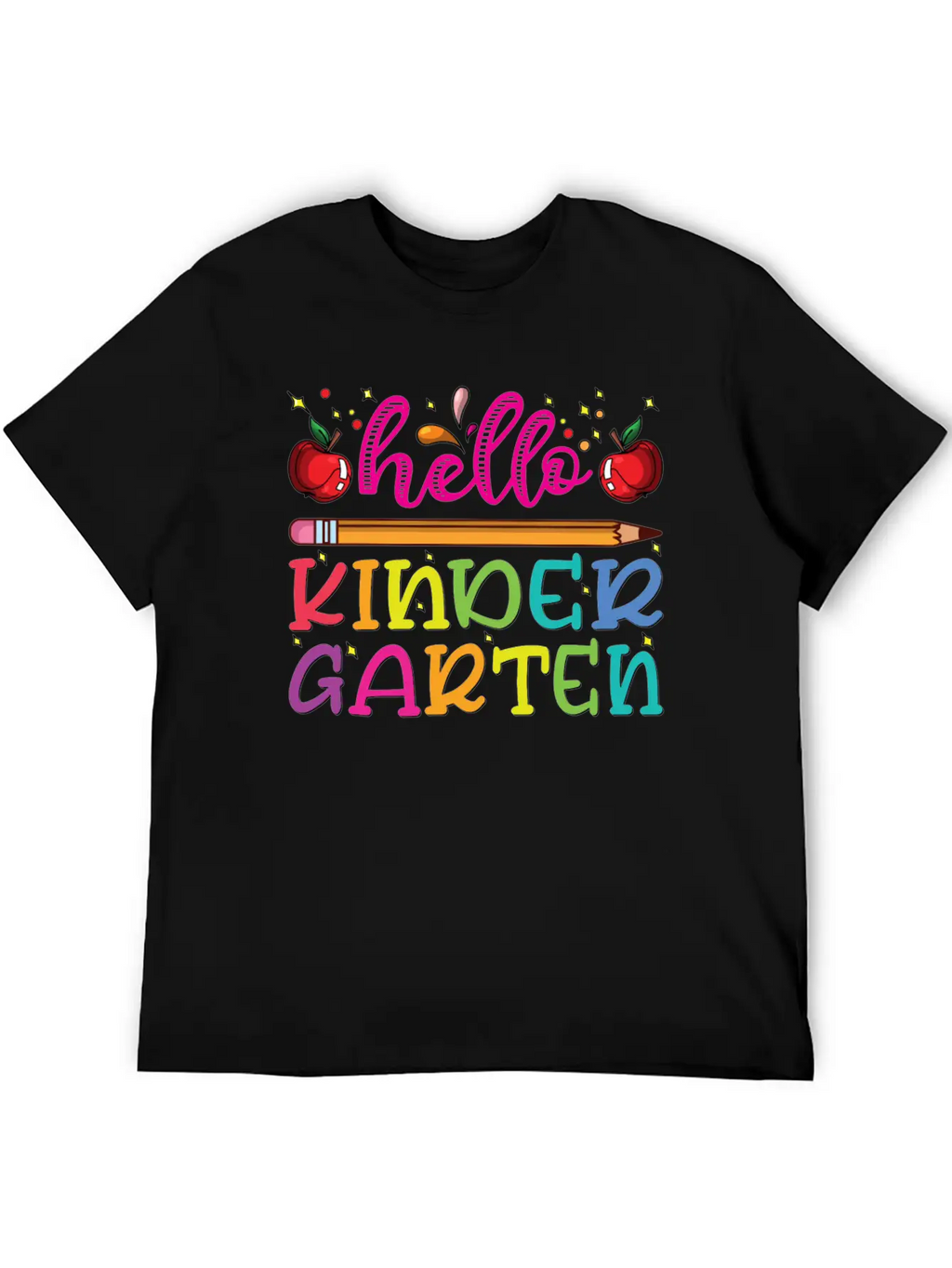 Hello Kindergarten Outfit Pencil Basic Graphic T-Shirt – Daily Comfort In Soft Cotton