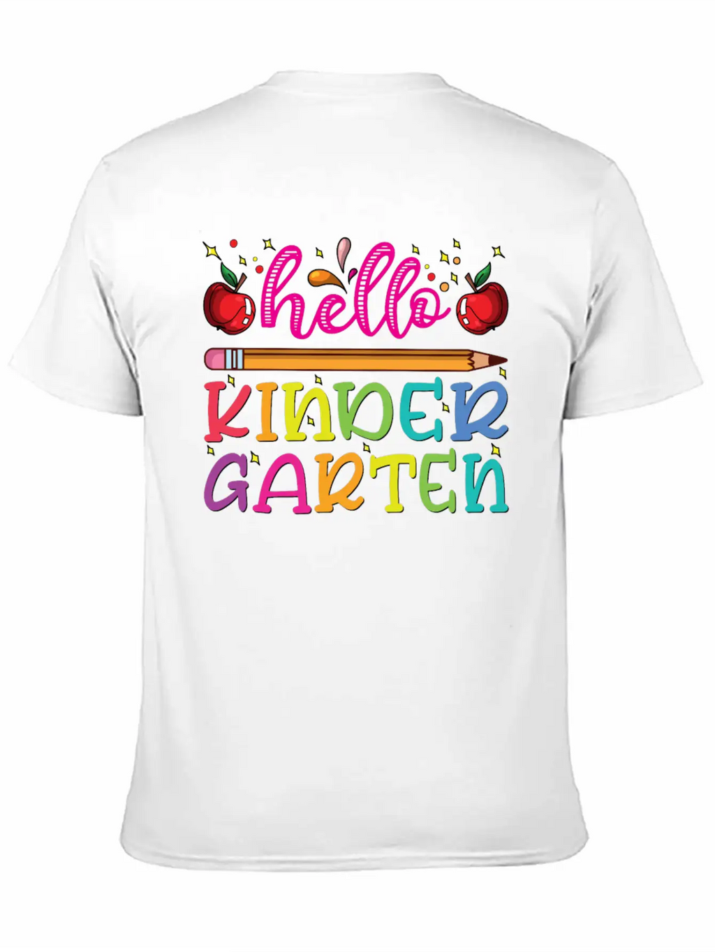 Hello Kindergarten Outfit Pencil Basic Graphic T-Shirt – Daily Comfort In Soft Cotton