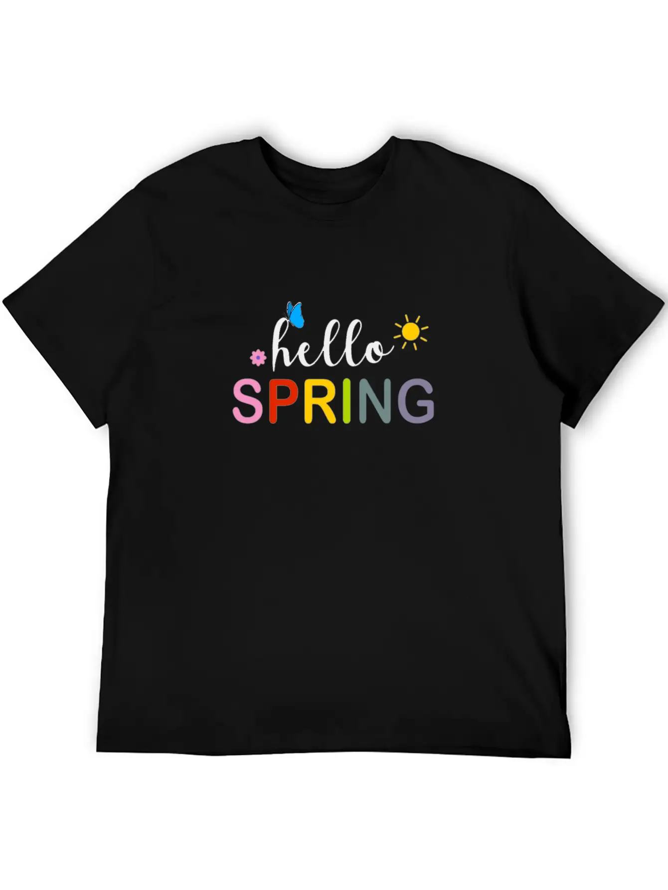 Hello Spring Essential Cotton Tee For Daily Outfits – Unisex Style