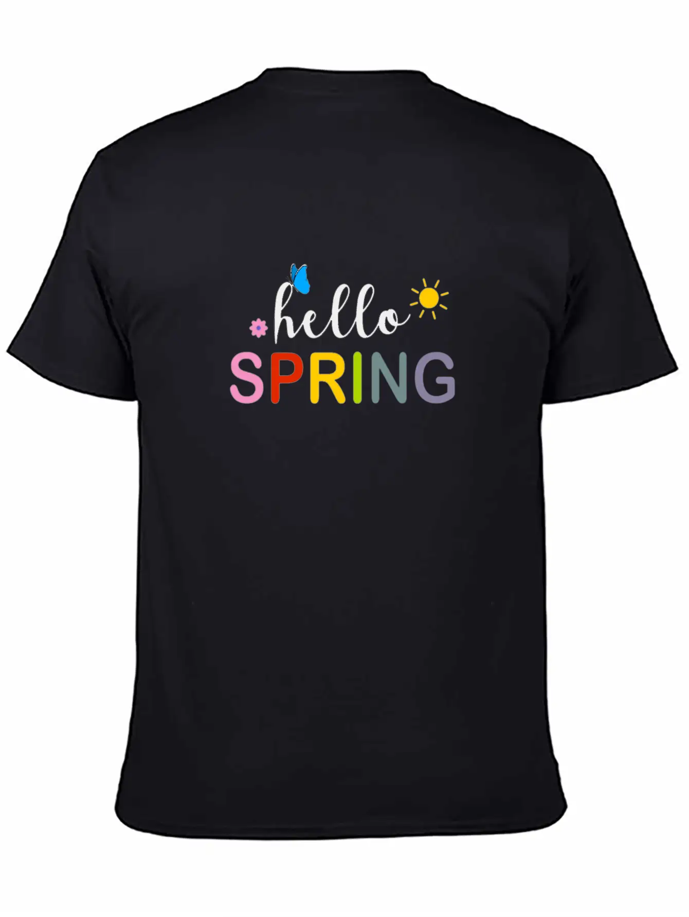 Hello Spring Essential Cotton Tee For Daily Outfits – Unisex Style