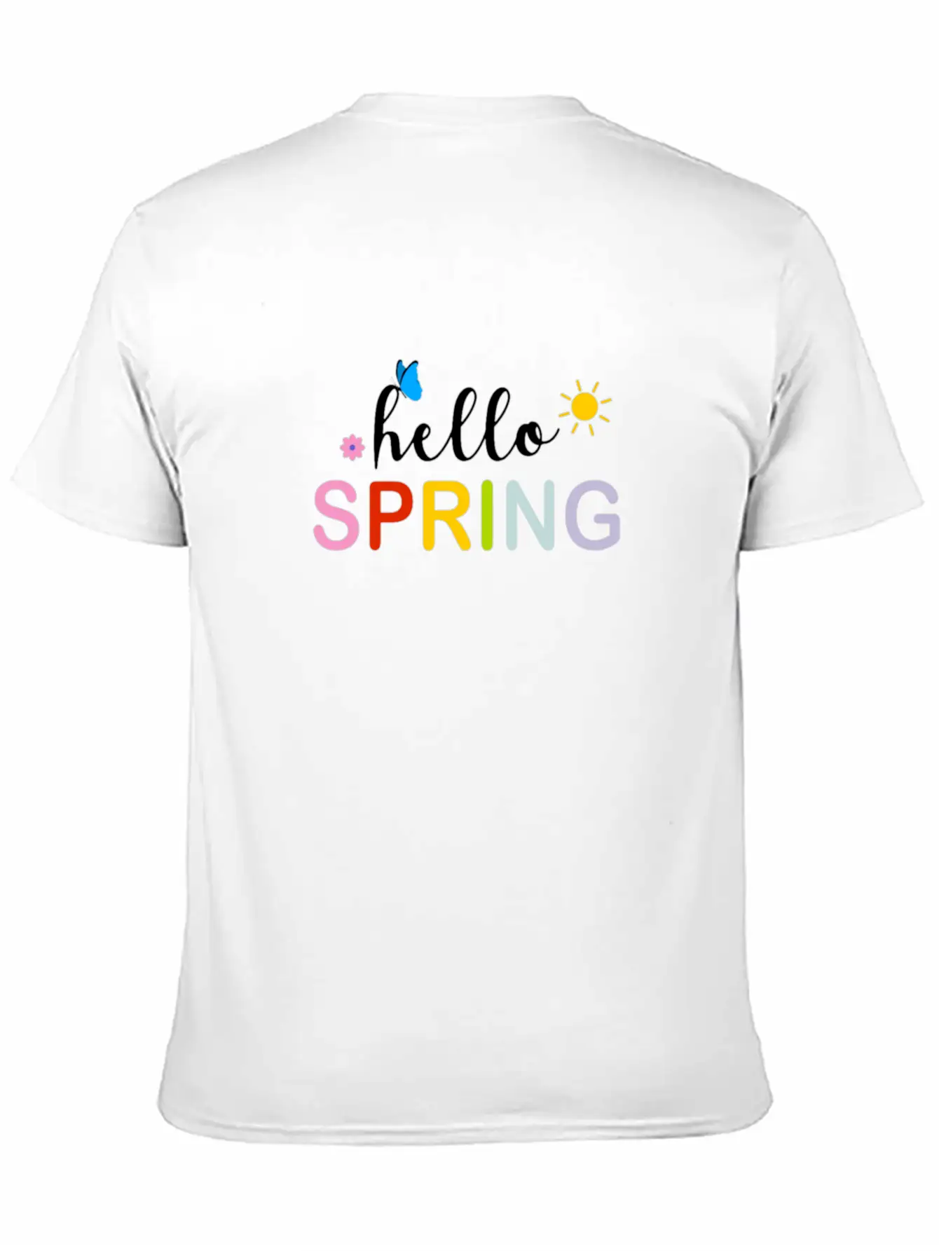 Hello Spring Essential Cotton Tee For Daily Outfits – Unisex Style