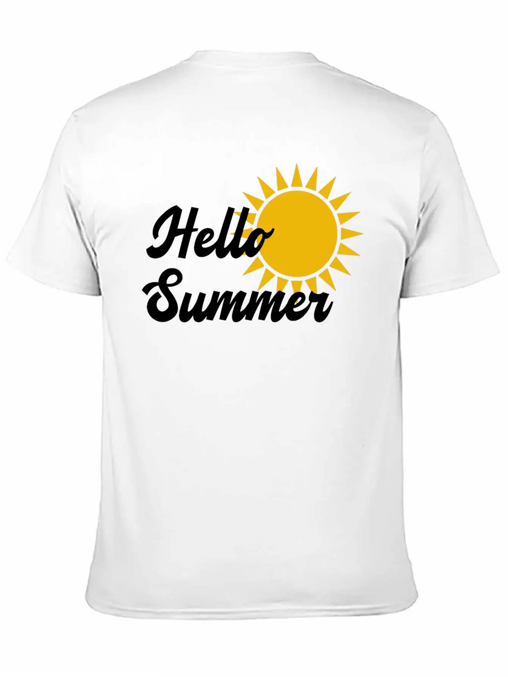 Hello Summer Stylish Everyday T-Shirt – Unisex Basic Cotton Tee