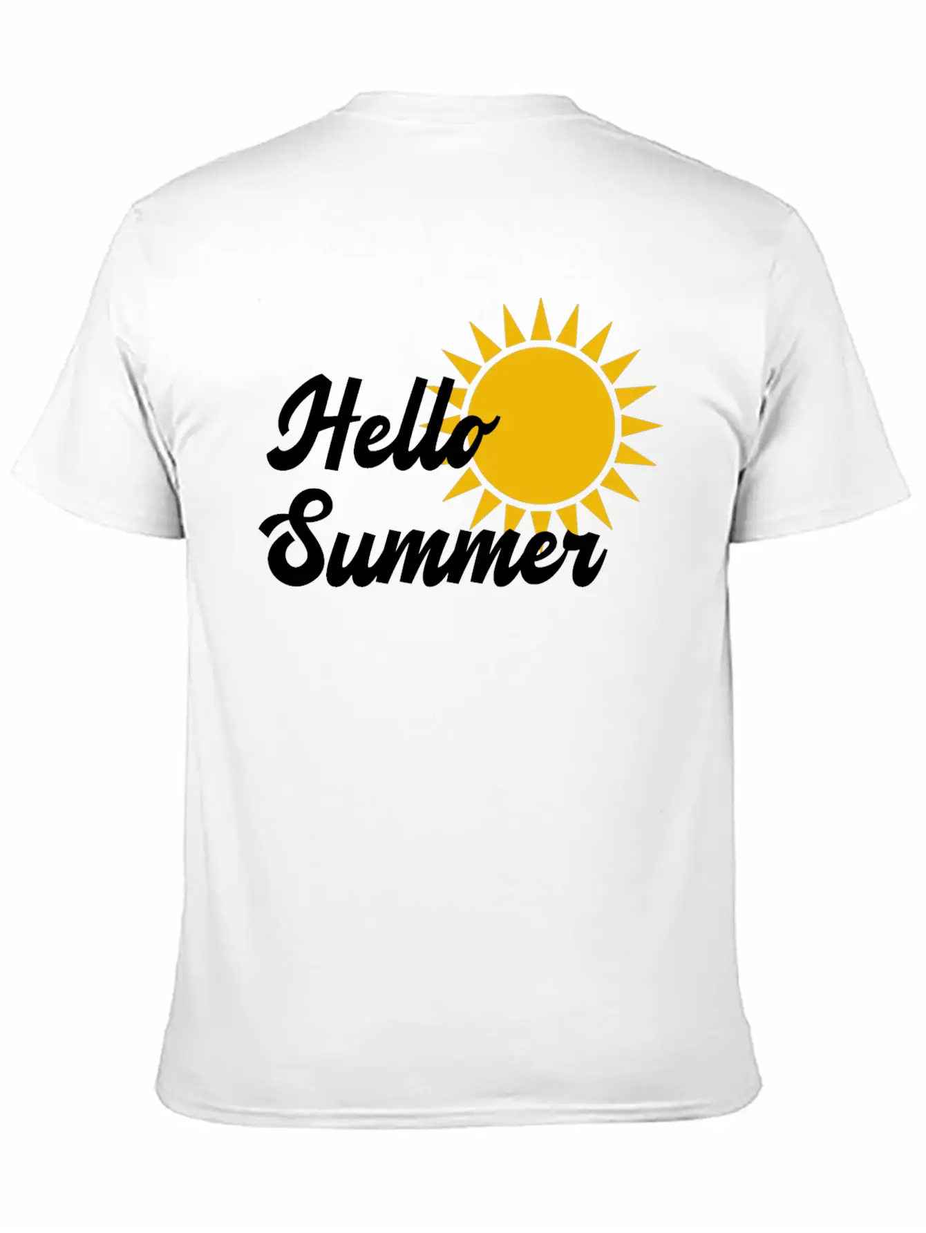 Hello Summer Stylish Everyday T-Shirt – Unisex Basic Cotton Tee
