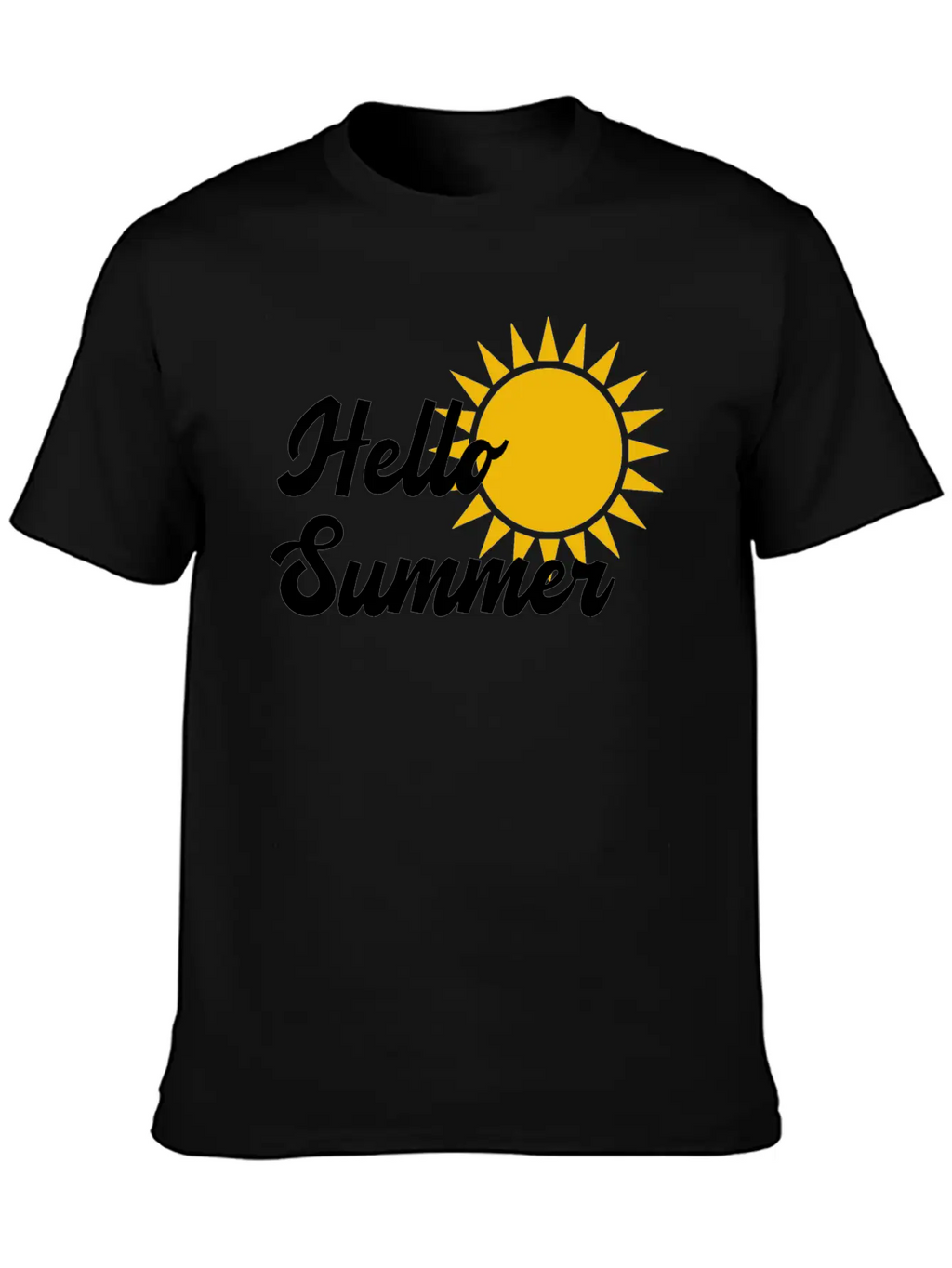 Hello Summer Stylish Everyday T-Shirt – Unisex Basic Cotton Tee