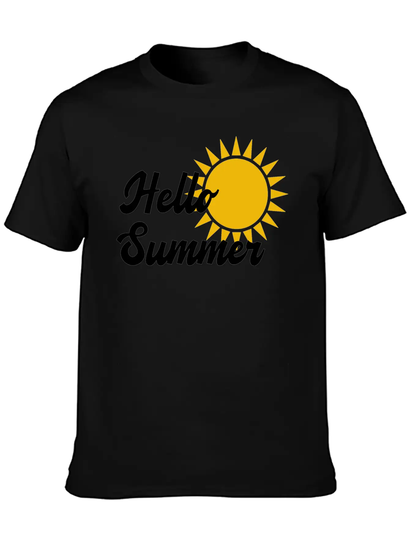 Hello Summer Stylish Everyday T-Shirt – Unisex Basic Cotton Tee