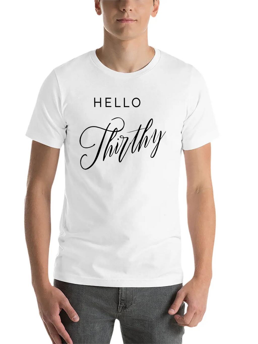 Hello Thirthy Unisex Casual T-Shirt – Clean Design For Daily Comfort