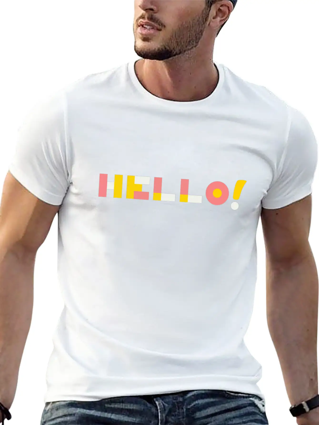 Hello Unisex Casual T-Shirt – Clean Design For Daily Comfort