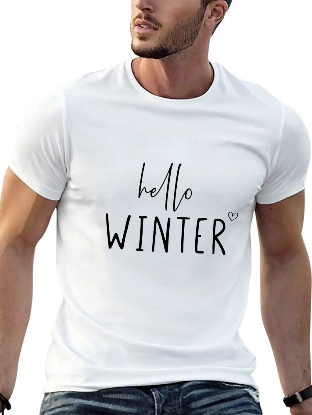 Hello Winter Classic Cotton Tee – Unisex Comfort For Any Season