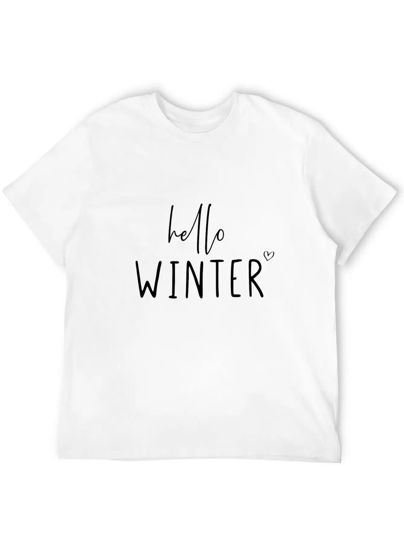 Hello Winter Classic Cotton Tee – Unisex Comfort For Any Season