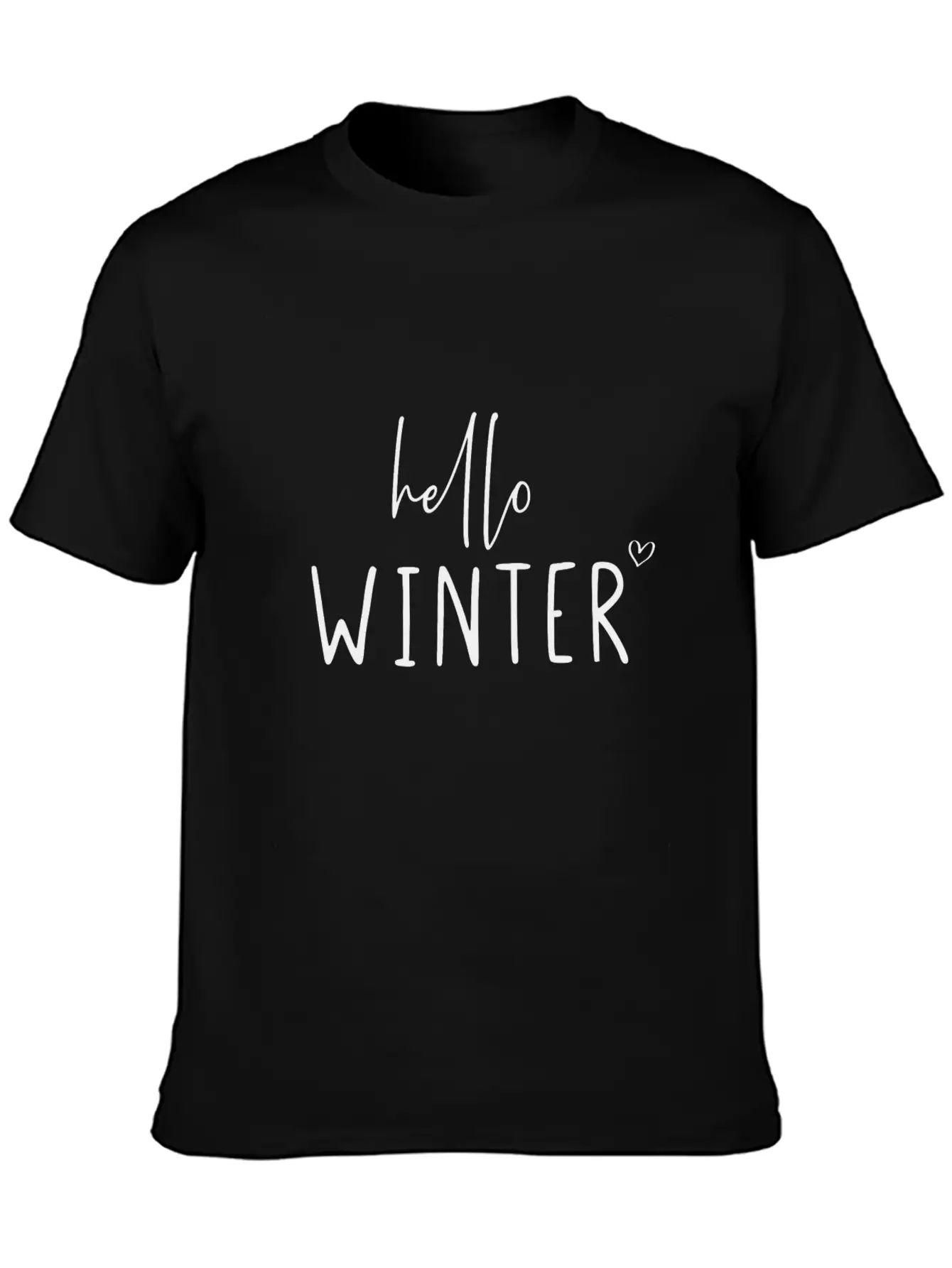 Hello Winter Classic Cotton Tee – Unisex Comfort For Any Season